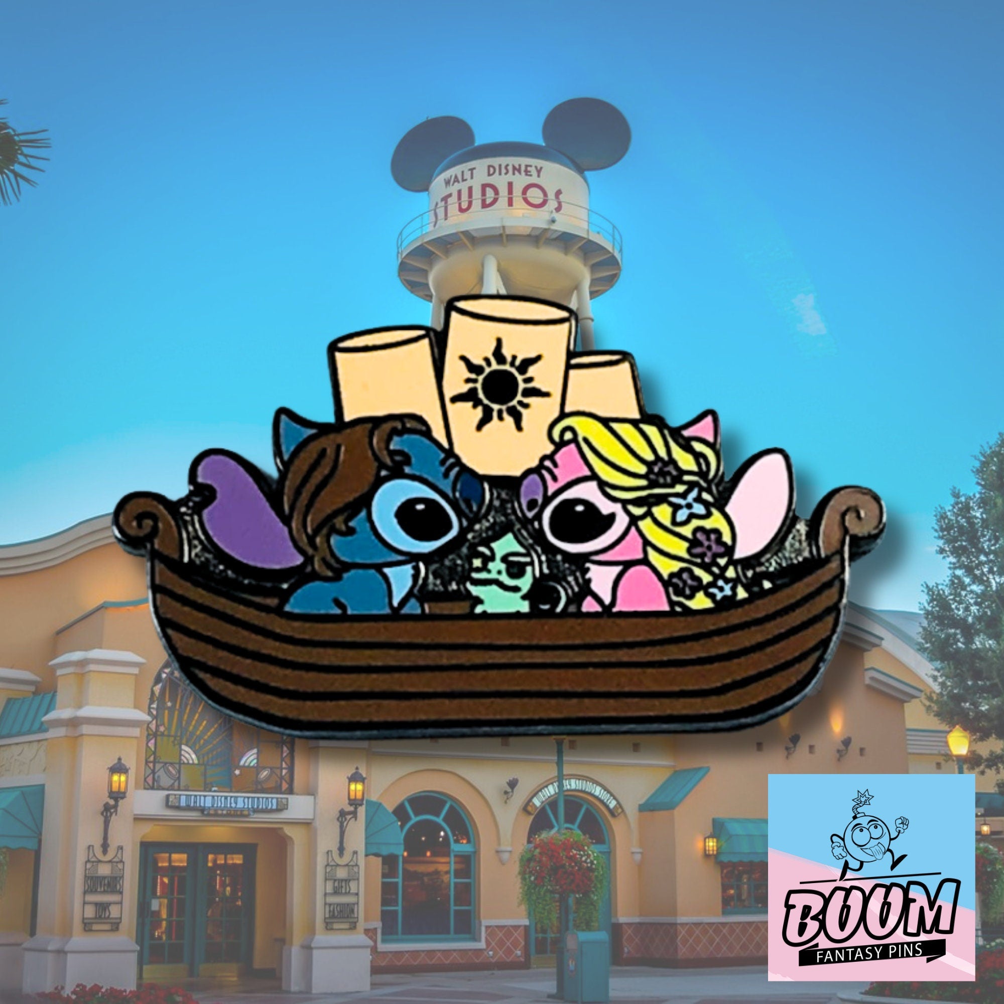 Pin – Stitch y Ángel de Lilo &amp; Stitch – Disney Fantasy