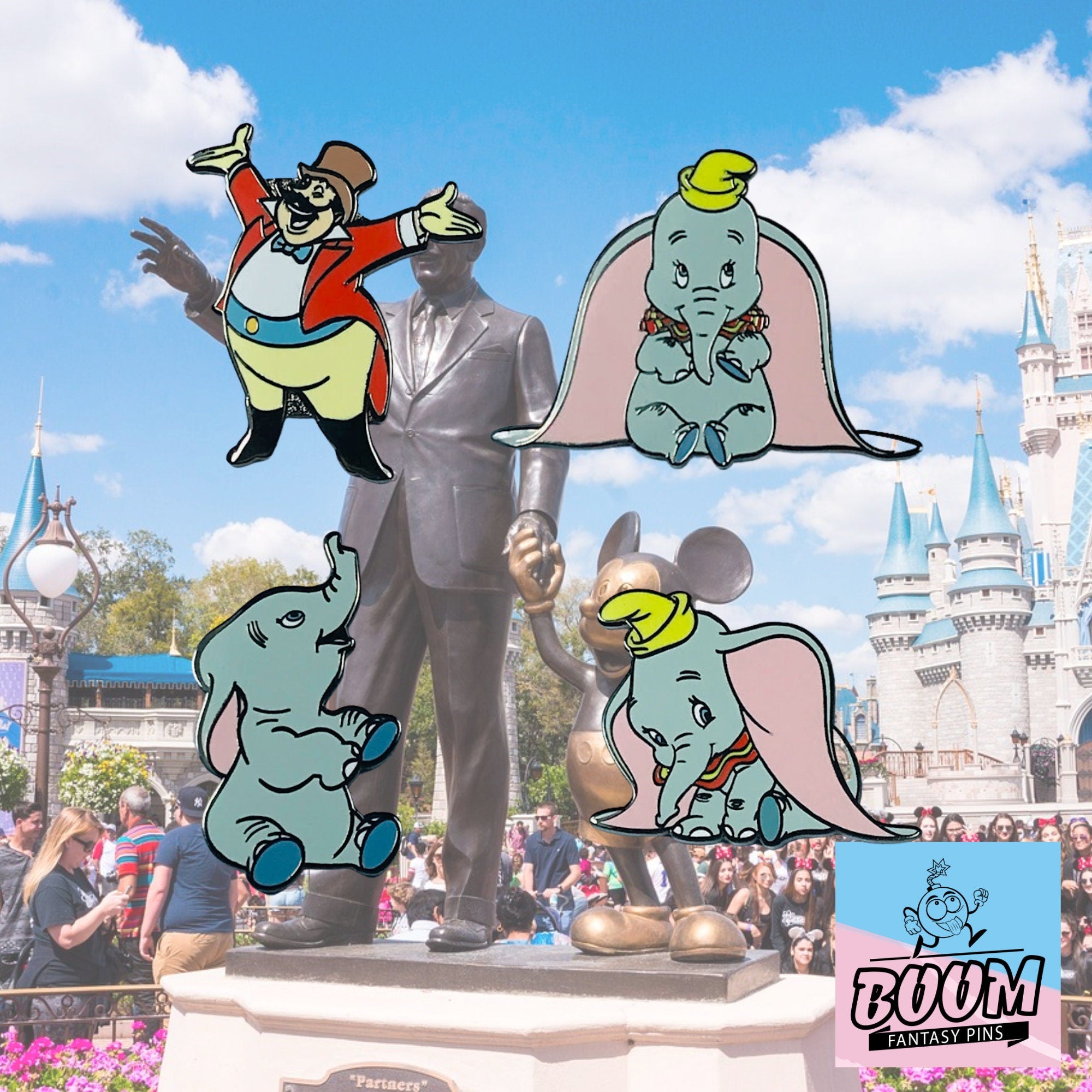 Pin's – Dumbo et le Maître de Cérémonie du film Dumbo – Disney Fantasy