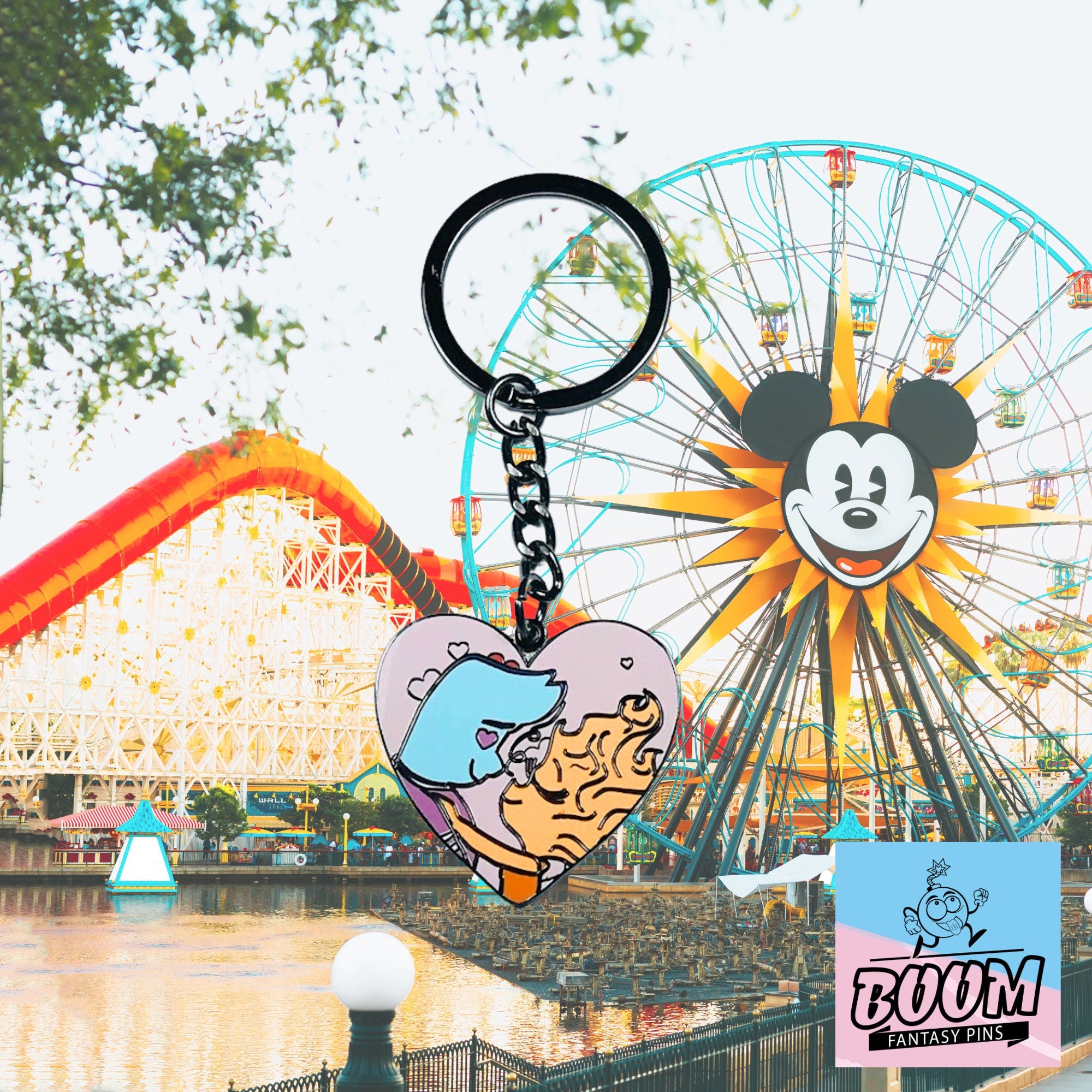 Llavero – Ember y Lake de Elemental – Disney Fantasy