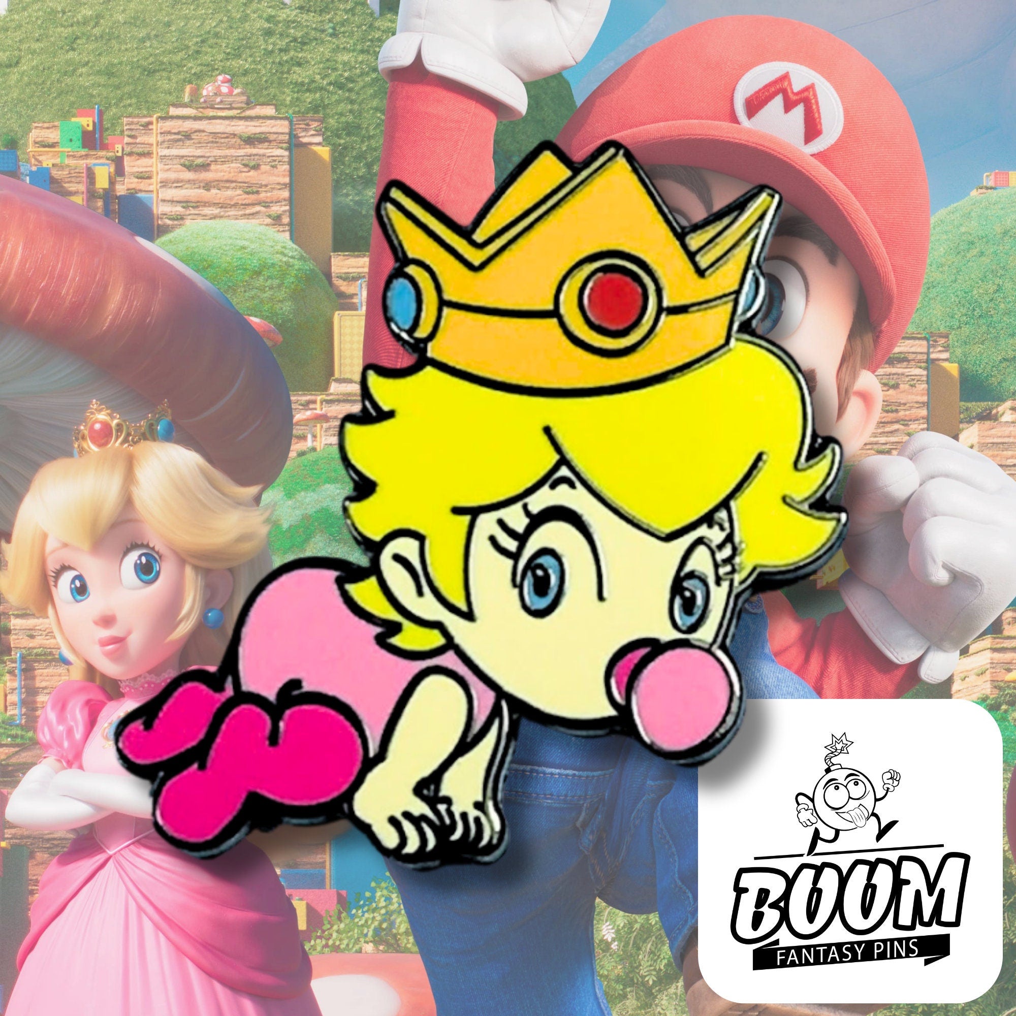 Pin – Princesa Peach de Mario Bros. Reino Champiñón – Disney Fantasy