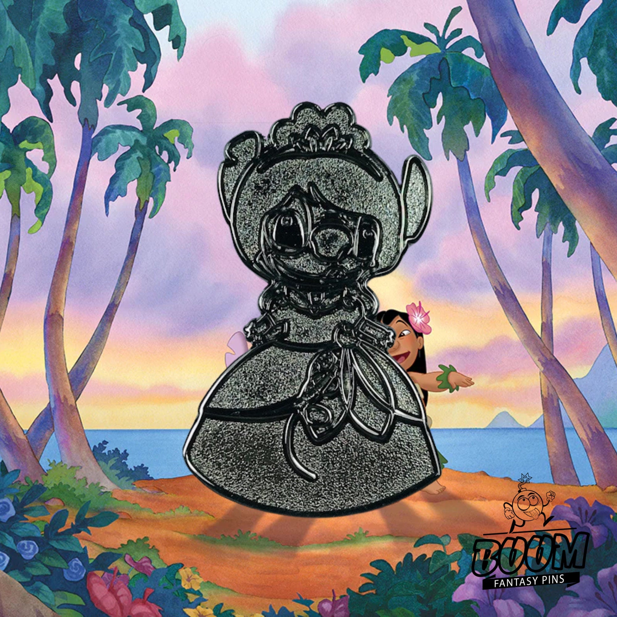 Pin's – Stitch en Tiana de Lilo &amp; Stitch – Disney Fantasy