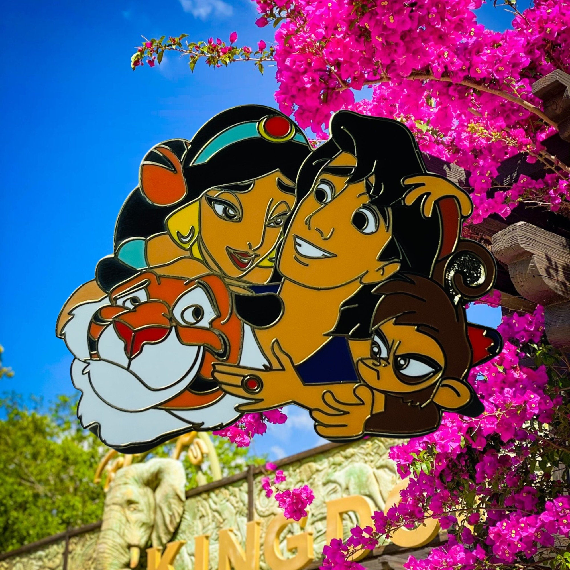Pin's – Aladdin, Jasmine, Abu et Rajah du film Aladdin – Disney Fantasy
