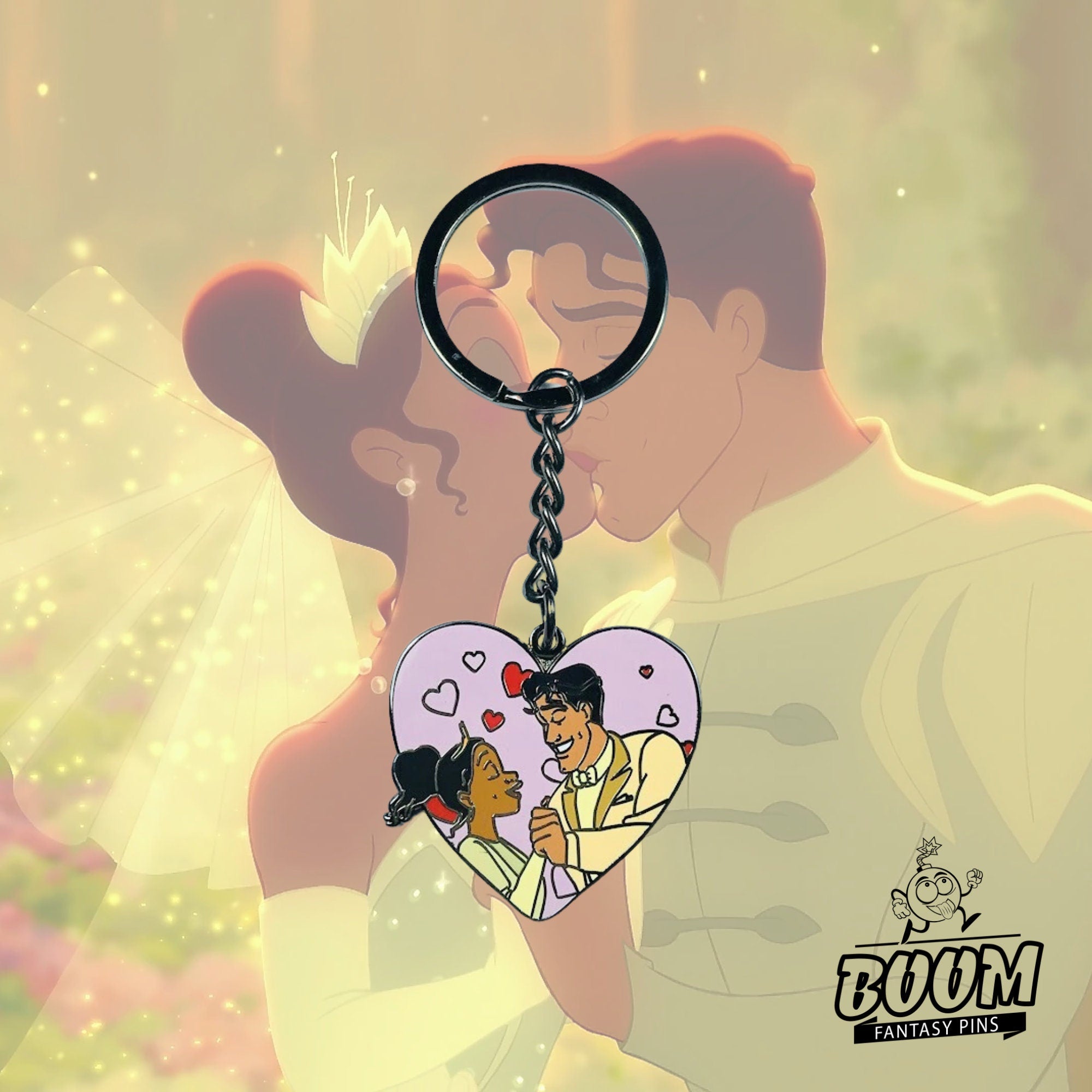 Llavero – Tiana y el Príncipe Naveen de La Princesa y el Sapo – Disney Fantasy