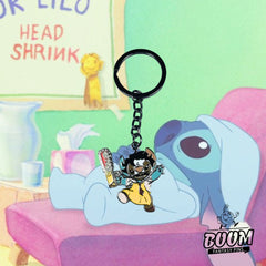 Llavero - Stitch como Leatherface de Lilo &amp; Stitch - Disney Fantasy