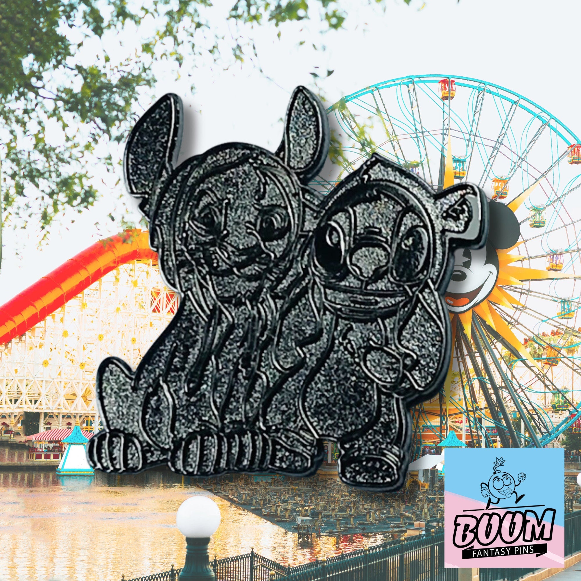 Pin's – Simba du Roi Lion et Stitch de Lilo &amp; Stitch – Disney Fantasy