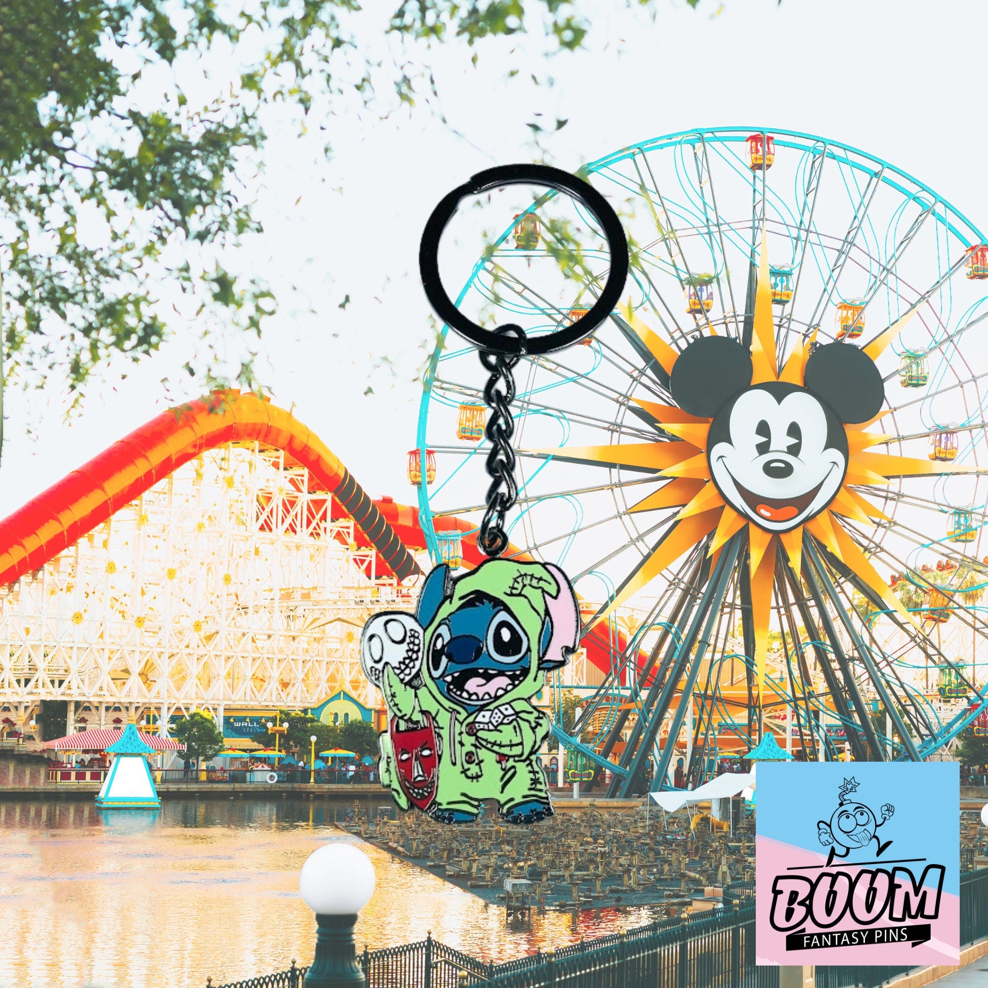 Llavero - Stitch como Oogie Boogie de Lilo &amp; Stitch - Disney Fantasy