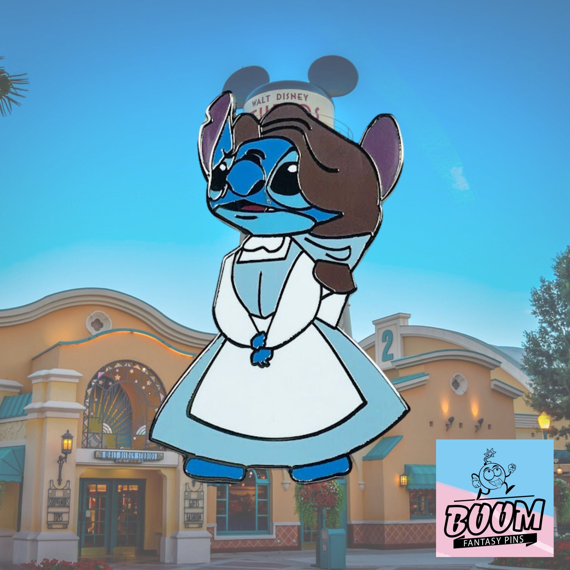 Pin – Stitch como la Princesa Bella de Lilo y Stitch – Disney Fantasy