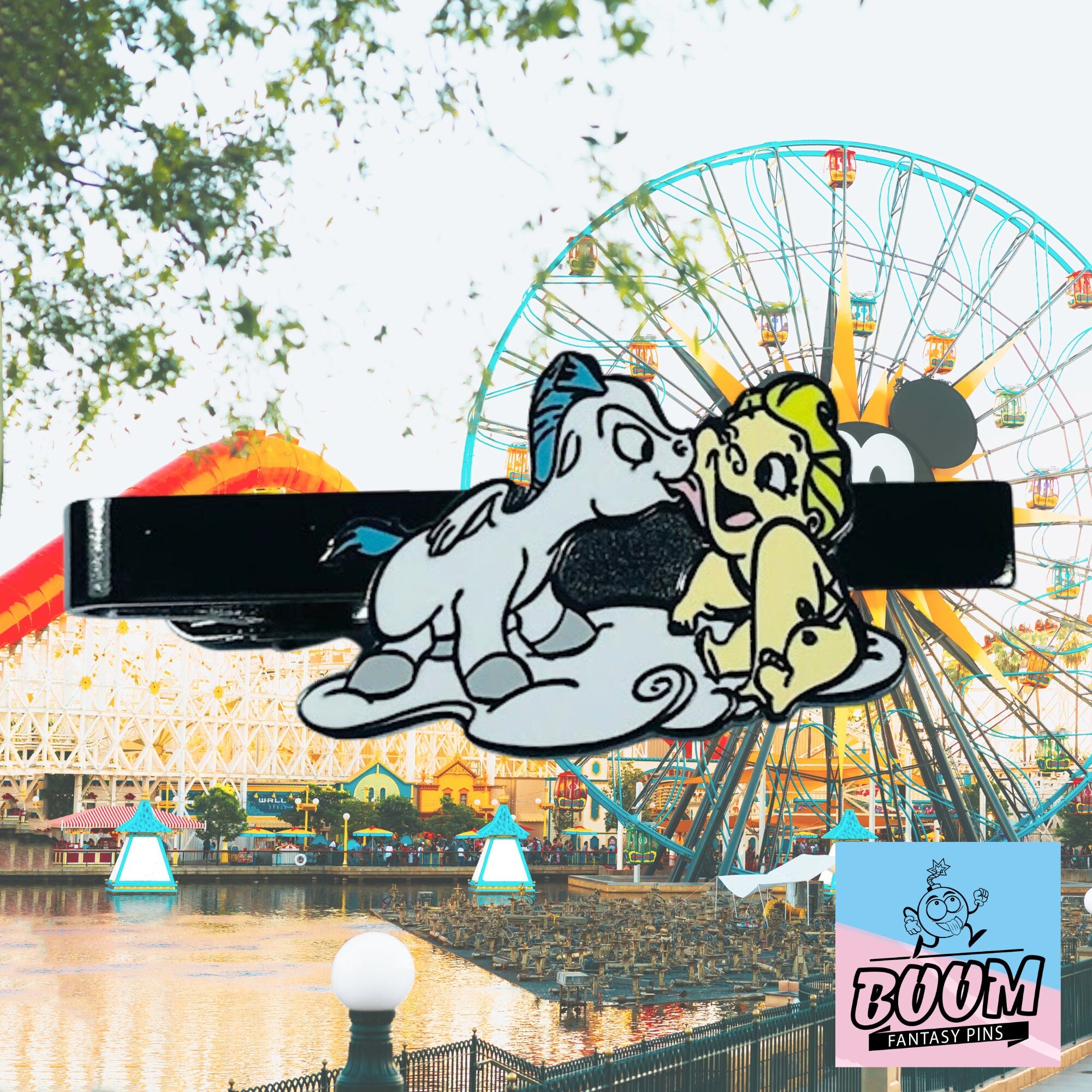 Pince à cravate – Pégase et Zeus enfant d'Hercule – Disney Fantasy