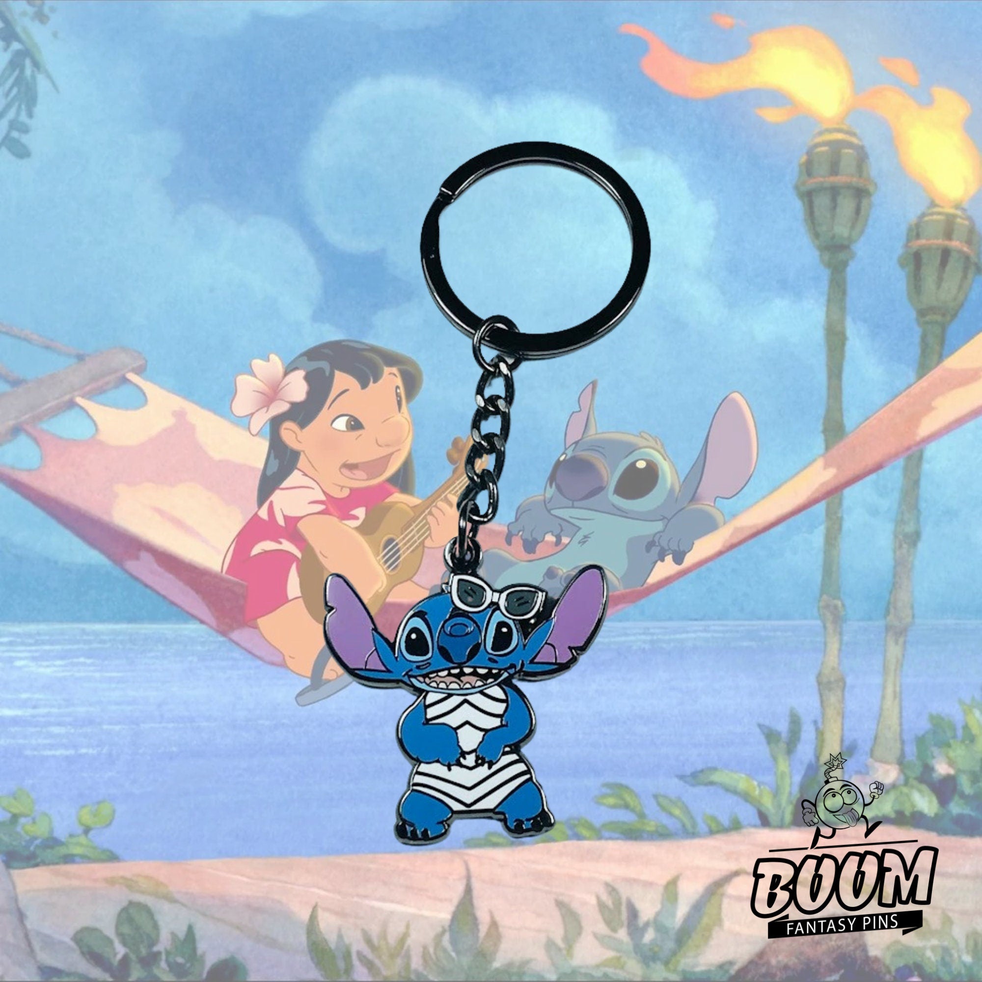 Keychain – Experiment 626 Stitch As Blonde from Lilo & Stitch – Disney Fantasy