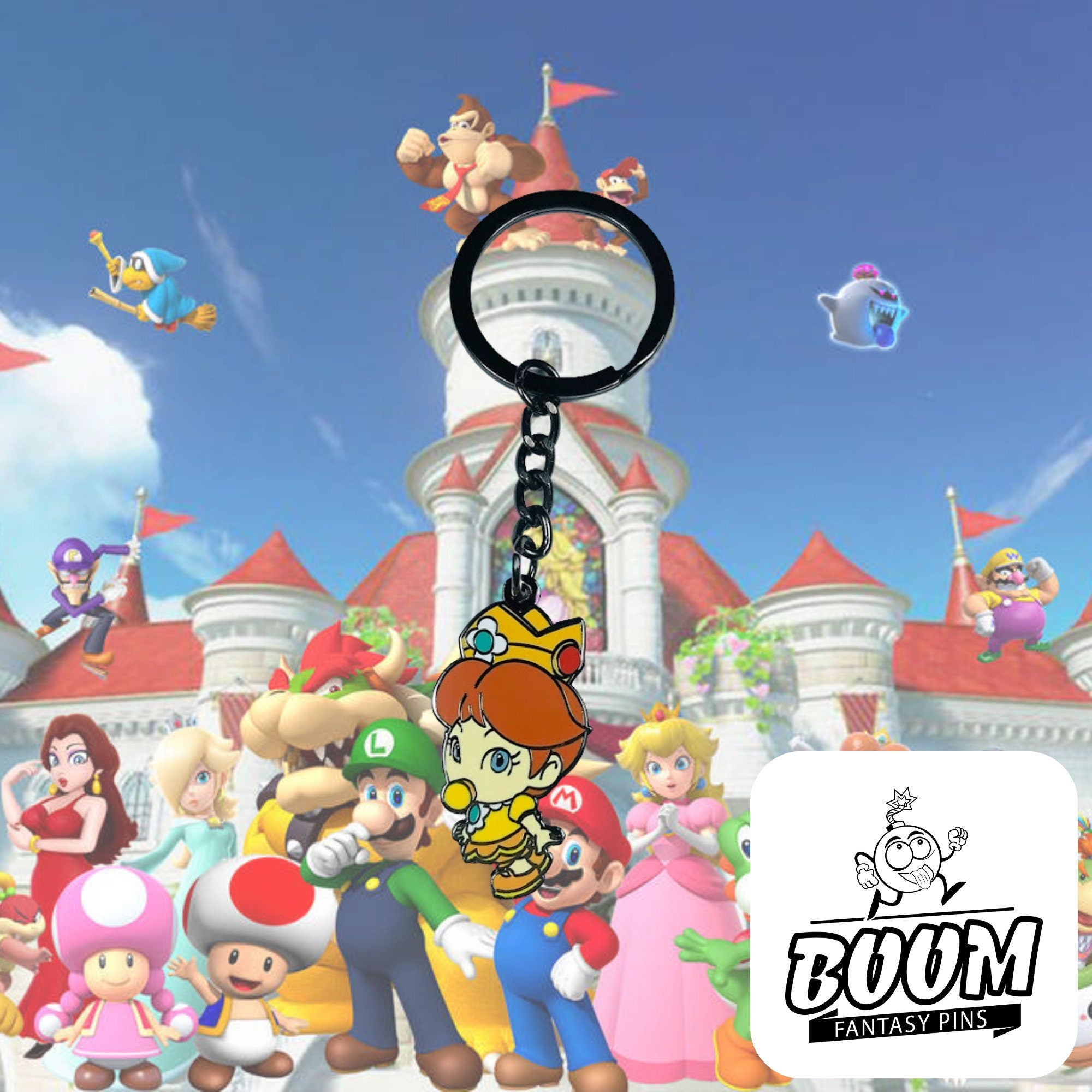 Keychain – Princess Daisy from Super Mario Bros – Disney Fantasy