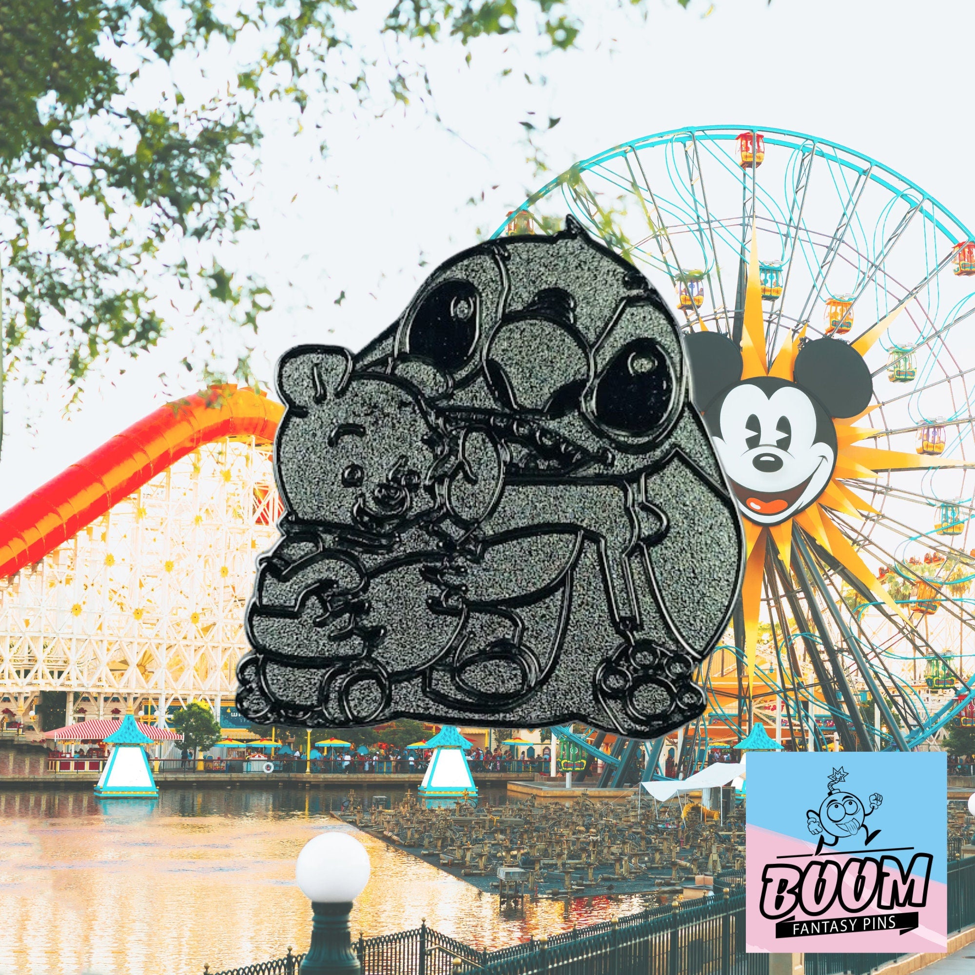 Pin – Stitch de Lilo &amp; Stitch y Winnie the Pooh de Winnie the Pooh – Disney Fantasy