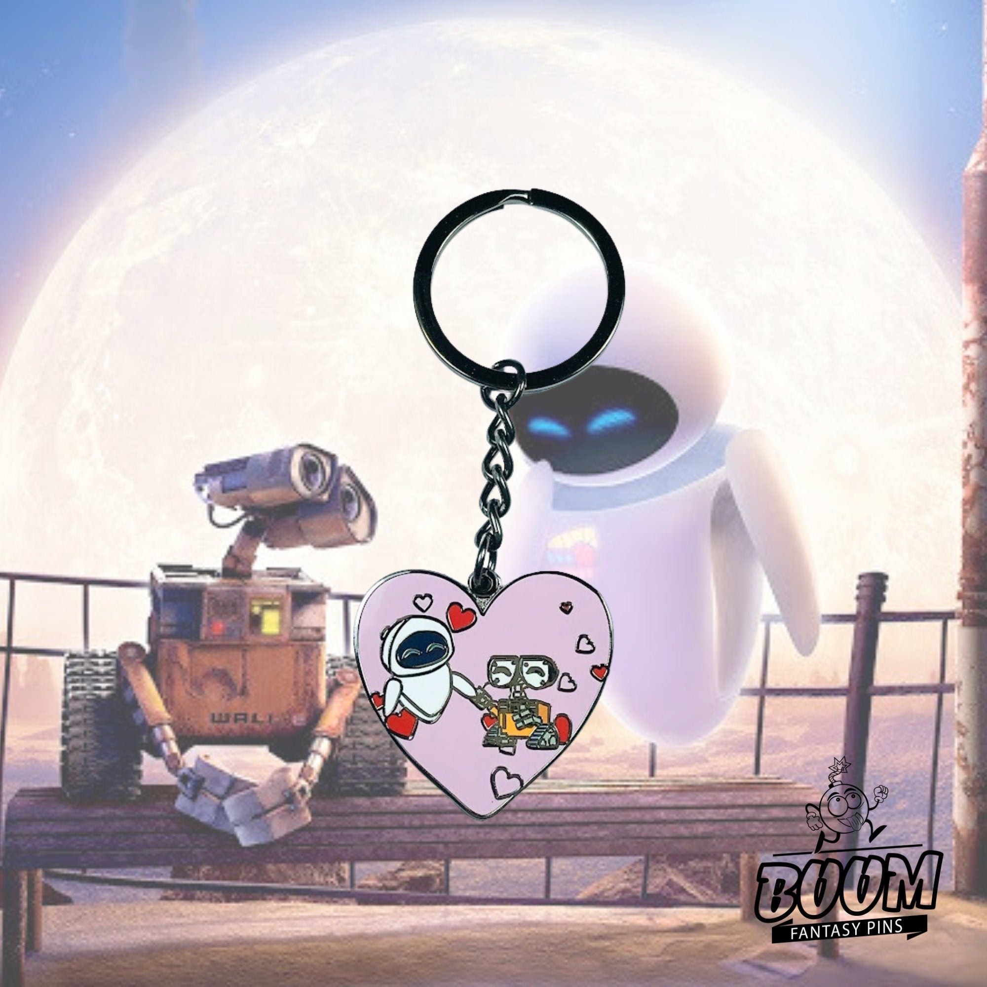Porte-clés – WALL-E et EVE de WALL-E – Disney Fantasy