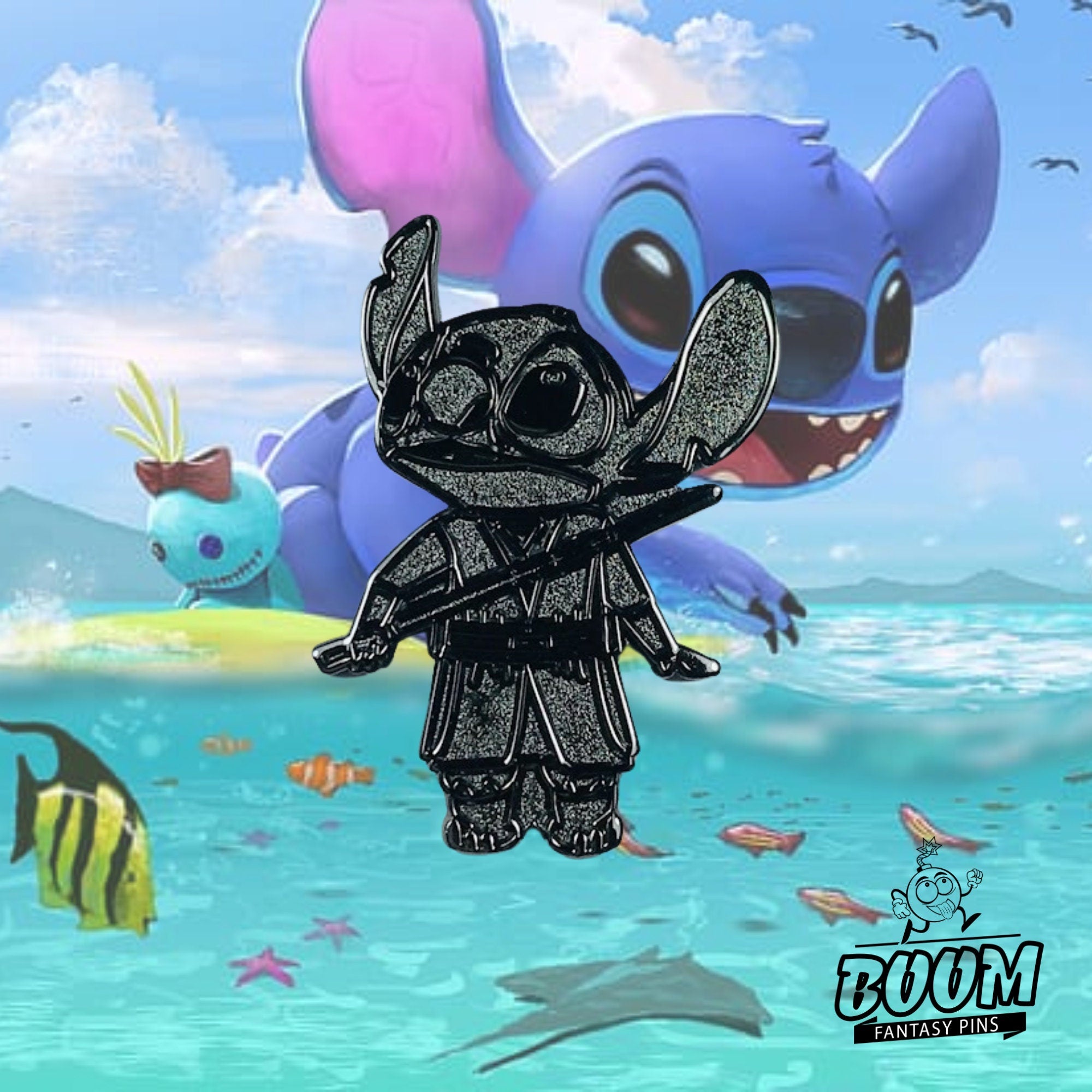 Pin's – Stitch en Rey de Lilo &amp; Stitch – Disney Fantasy