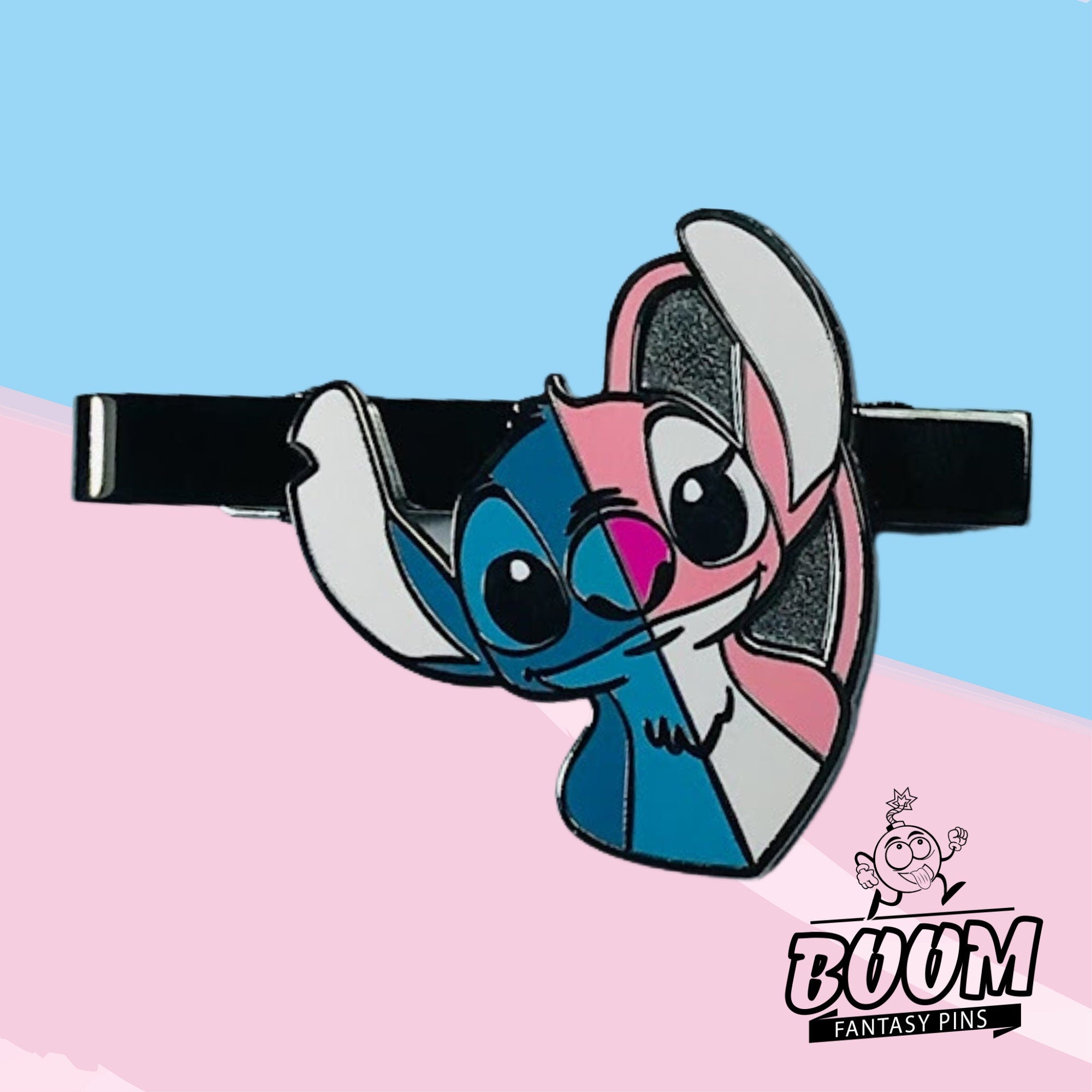 Tie Clip – Stitch and Angel from Lilo & Stitch – Disney Fantasy