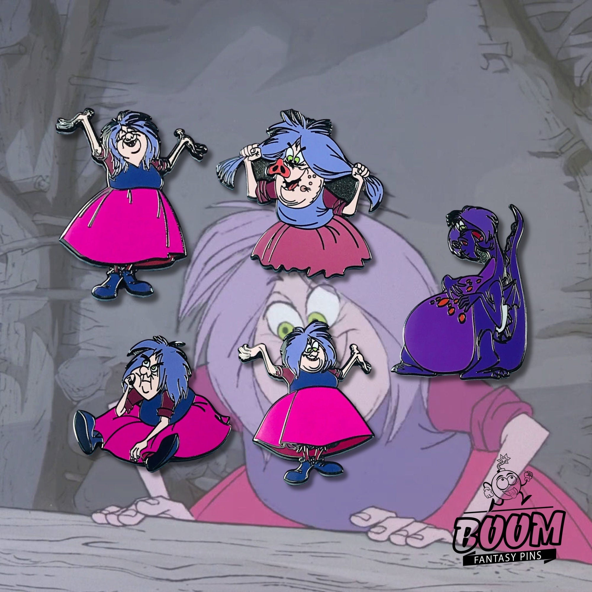 Pin's – Madame Mim du film Merlin l'Enchanteur – Disney Fantasy