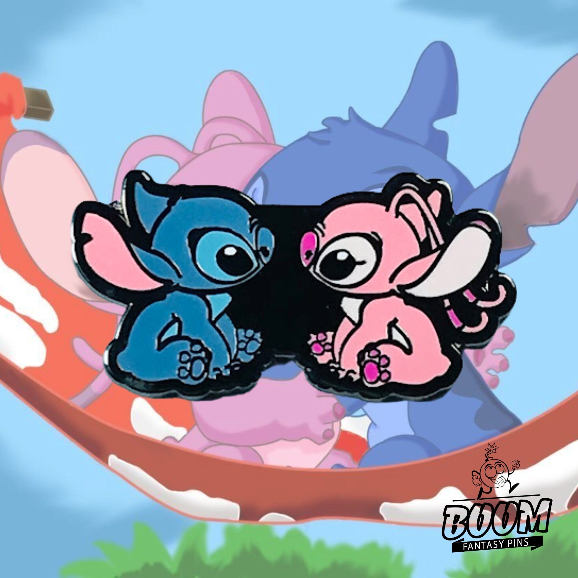 Pin – Stitch y Ángel de Lilo &amp; Stitch – Disney Fantasy