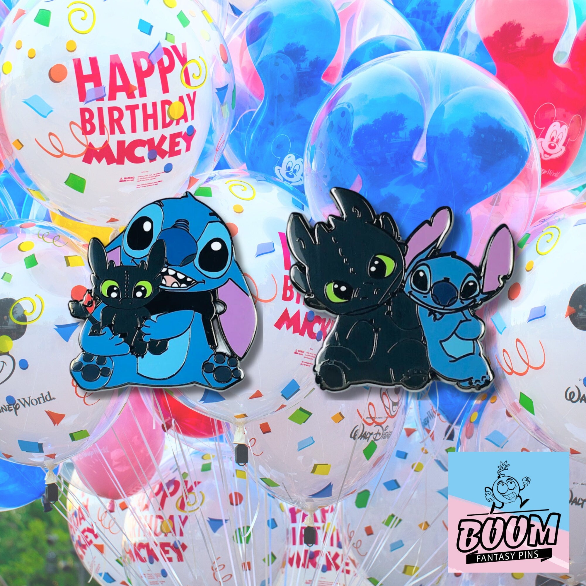 Pin – Stitch de Lilo &amp; Stitch y Desdentao de Cómo entrenar a tu dragón – Disney Fantasy