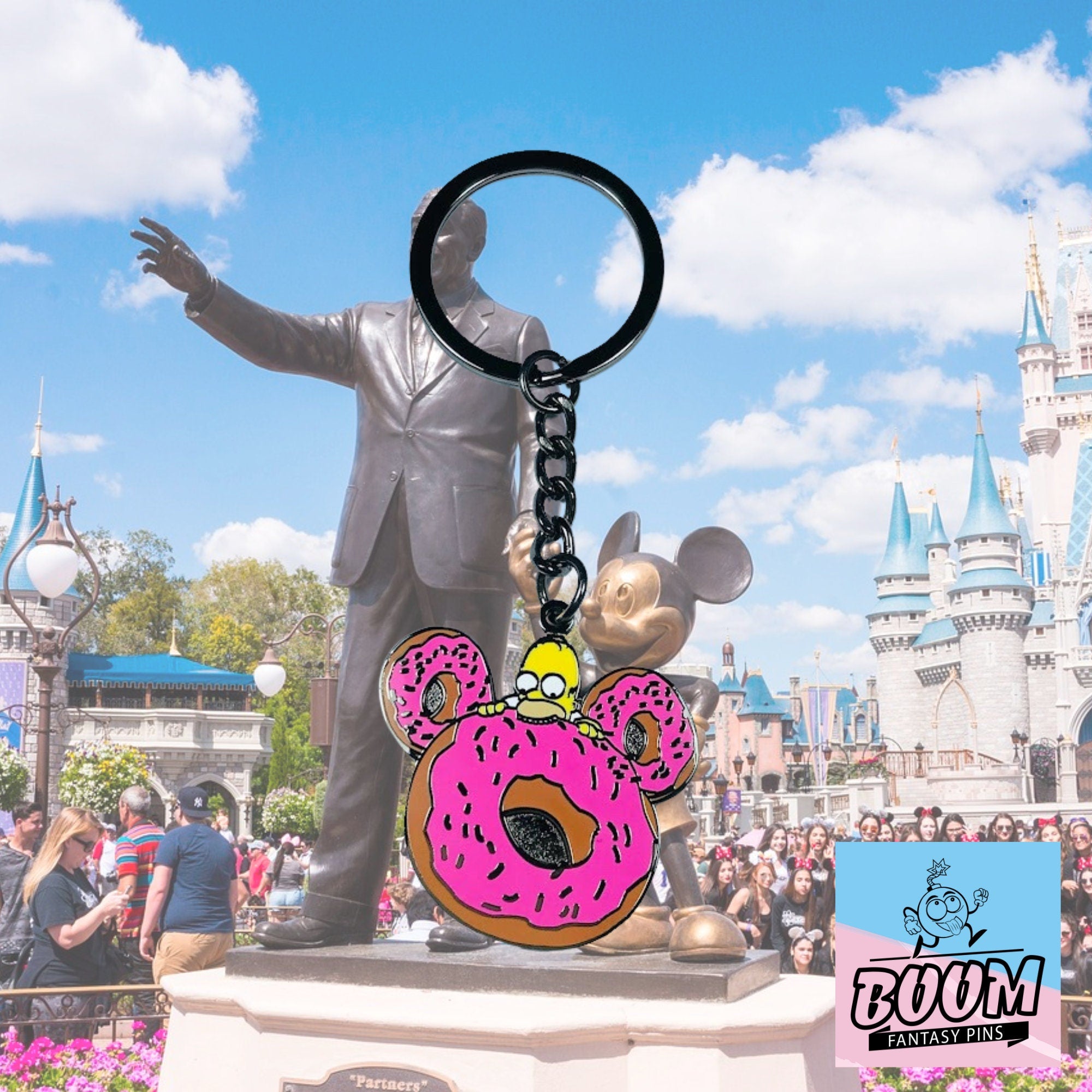 Llavero – Homer Simpson de Los Simpson – Disney Fantasy