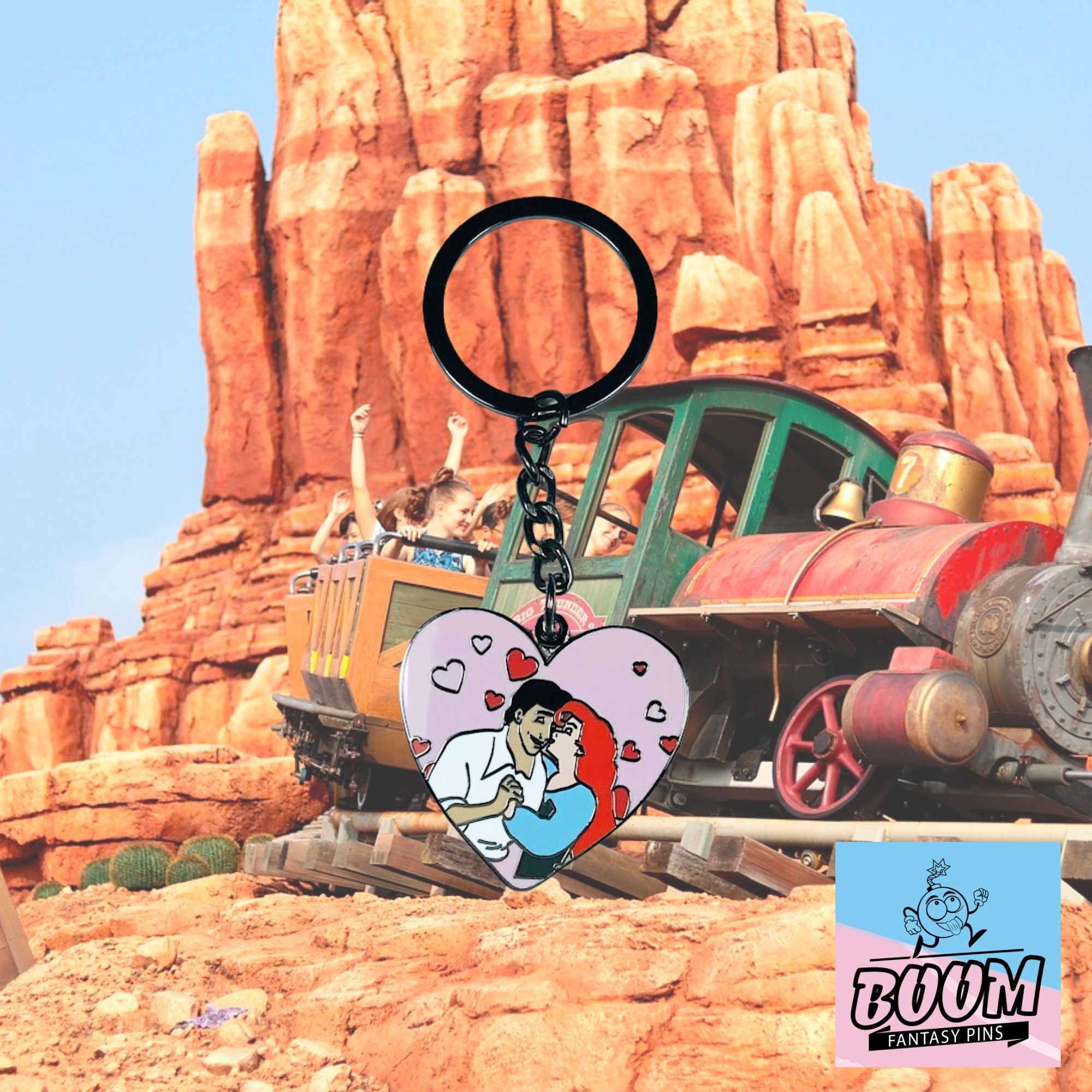 Porte-clés – Ariel et le prince Éric de La Petite Sirène – Disney Fantasy