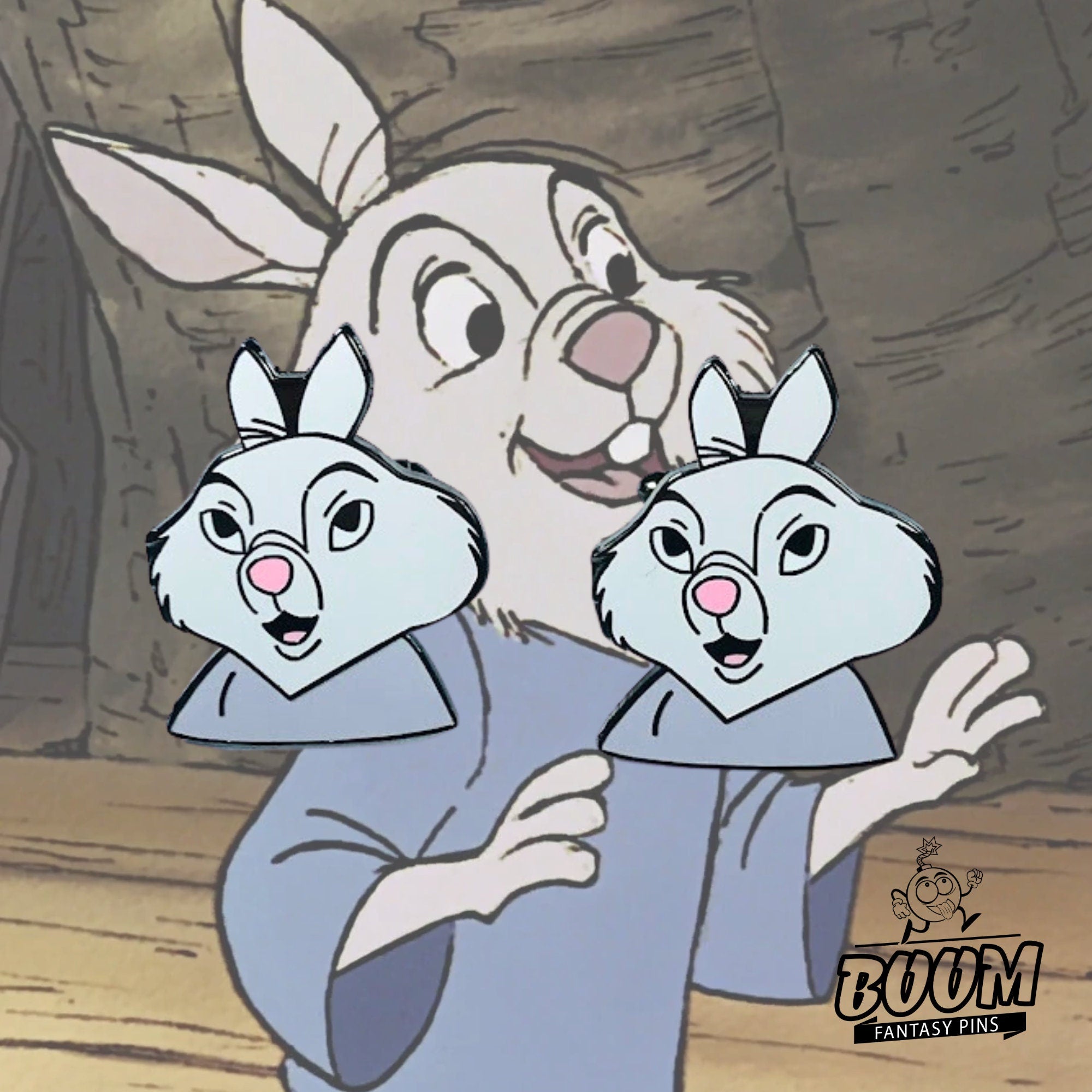 Cufflinks – Skippy Without a Hat from Robin Hood – Disney Fantasy