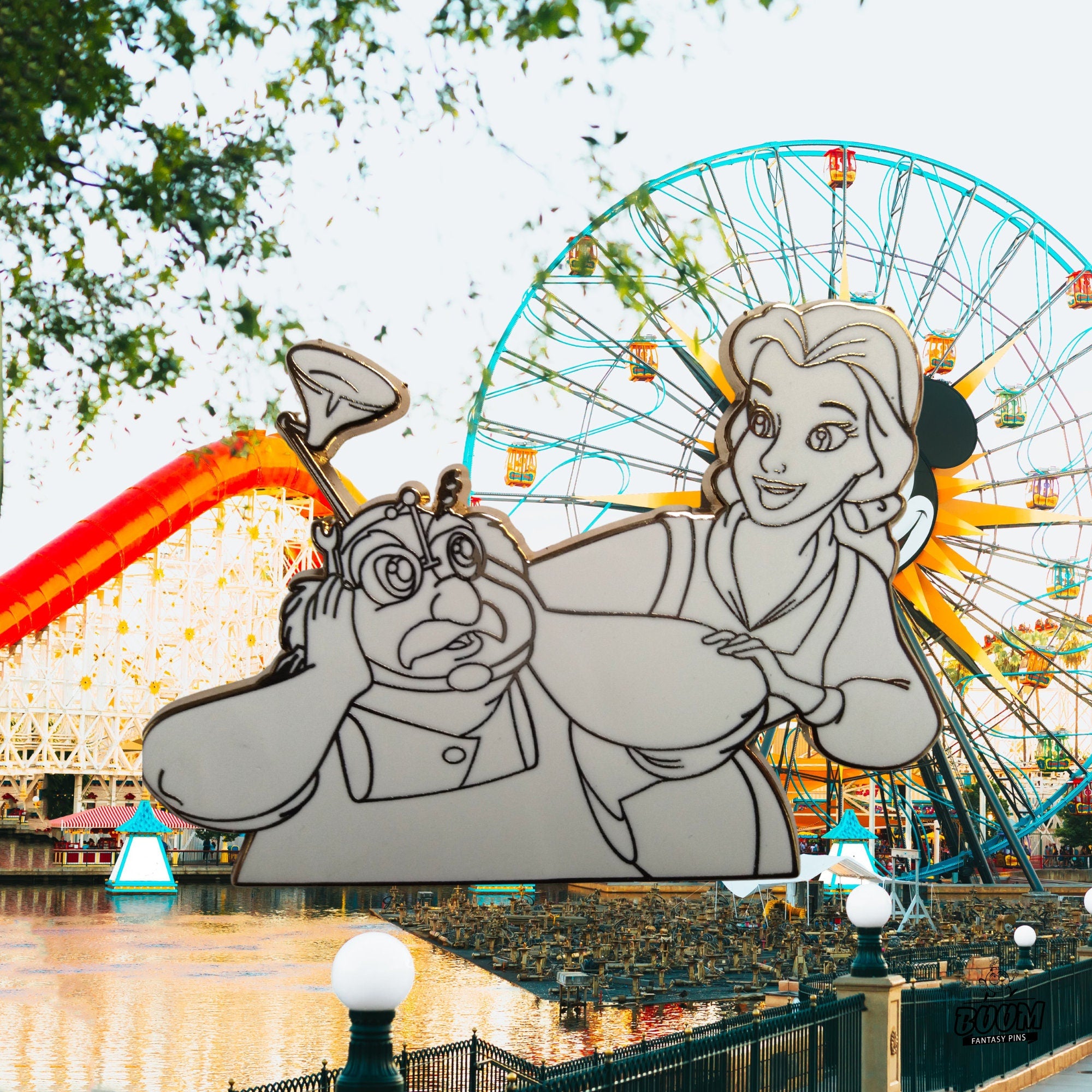 Pin – Bella y Mauricio de La Bella y la Bestia – Disney Fantasy