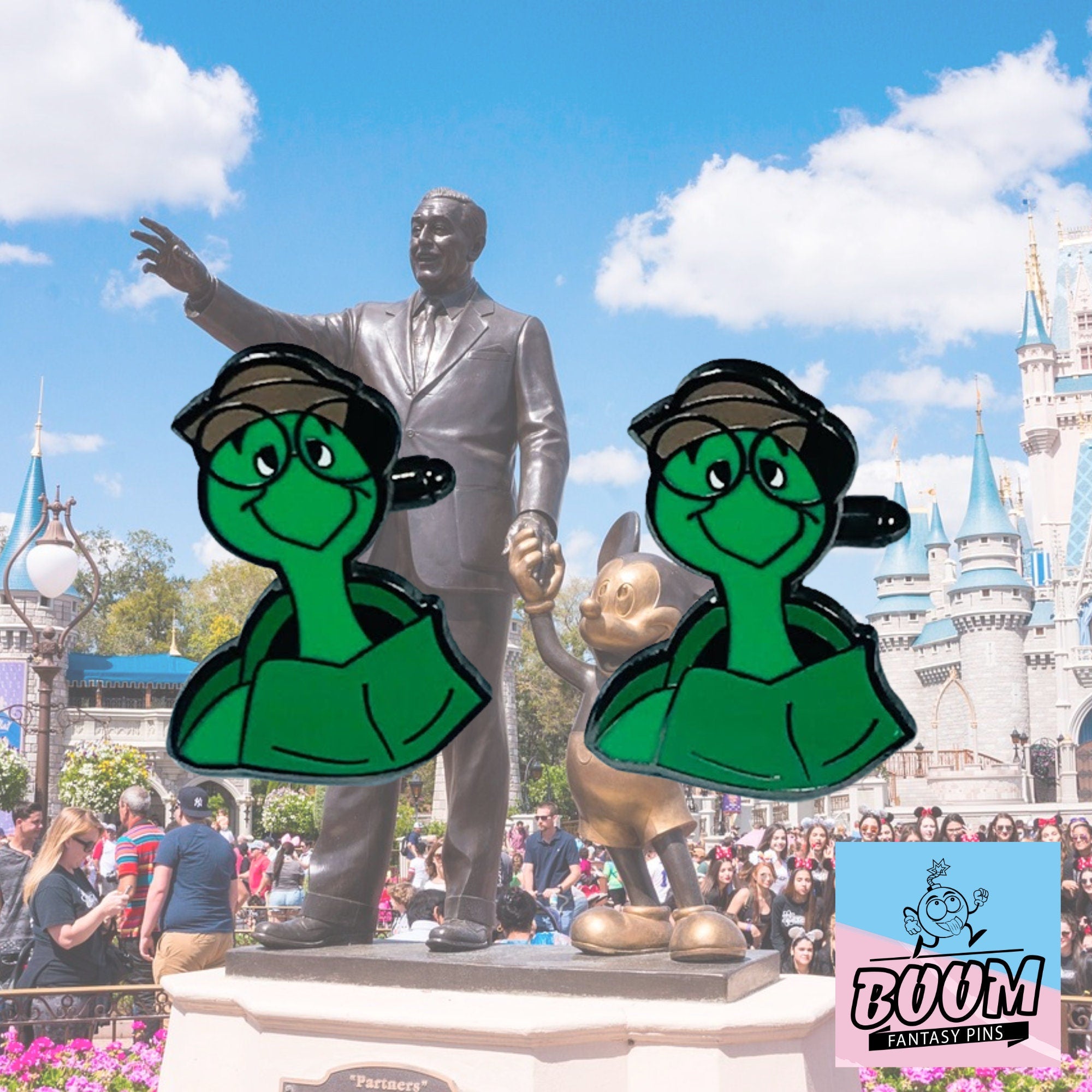 Cufflinks – Toby Turtle from Robin Hood – Disney Fantasy