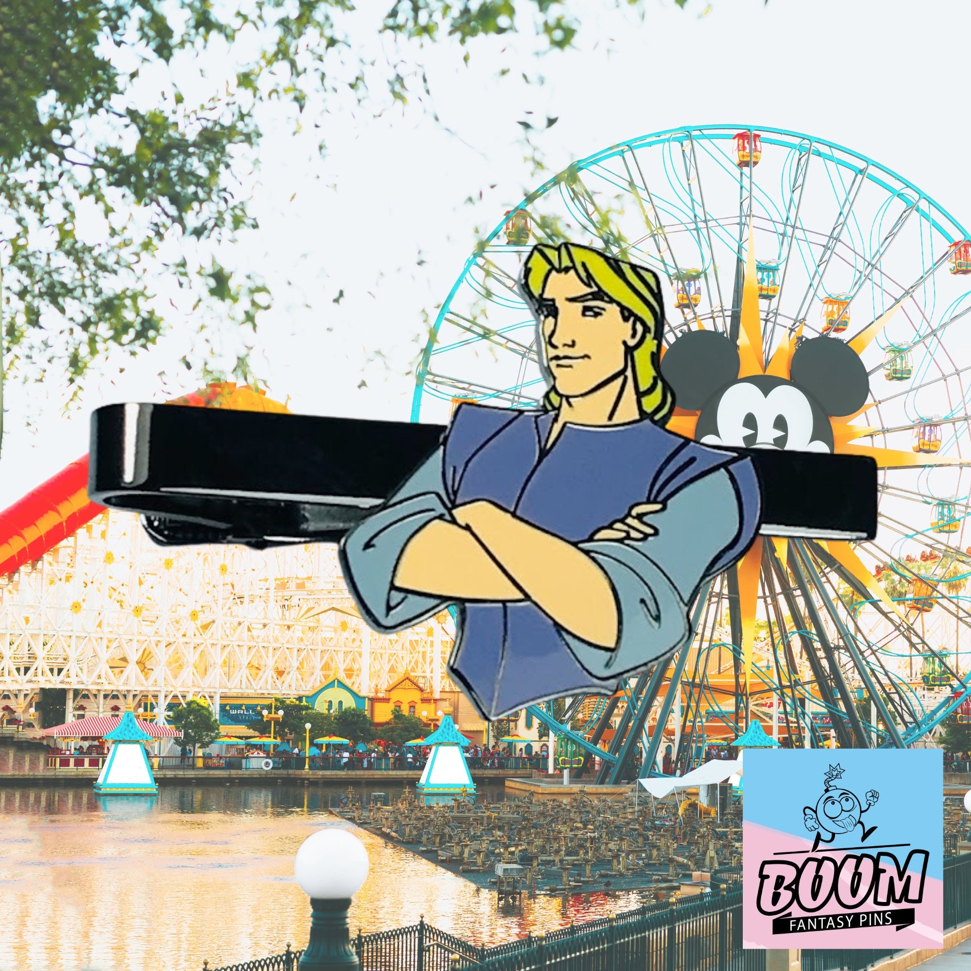 Pinza de corbata – Capitán John Smith de Pocahontas – Disney Fantasy