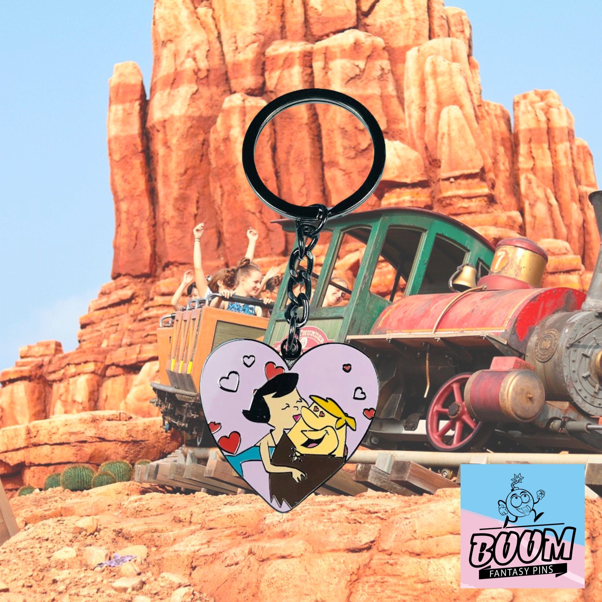 Porte-clés – Pablo et Betty des Pierrafeu – Disney Fantasy