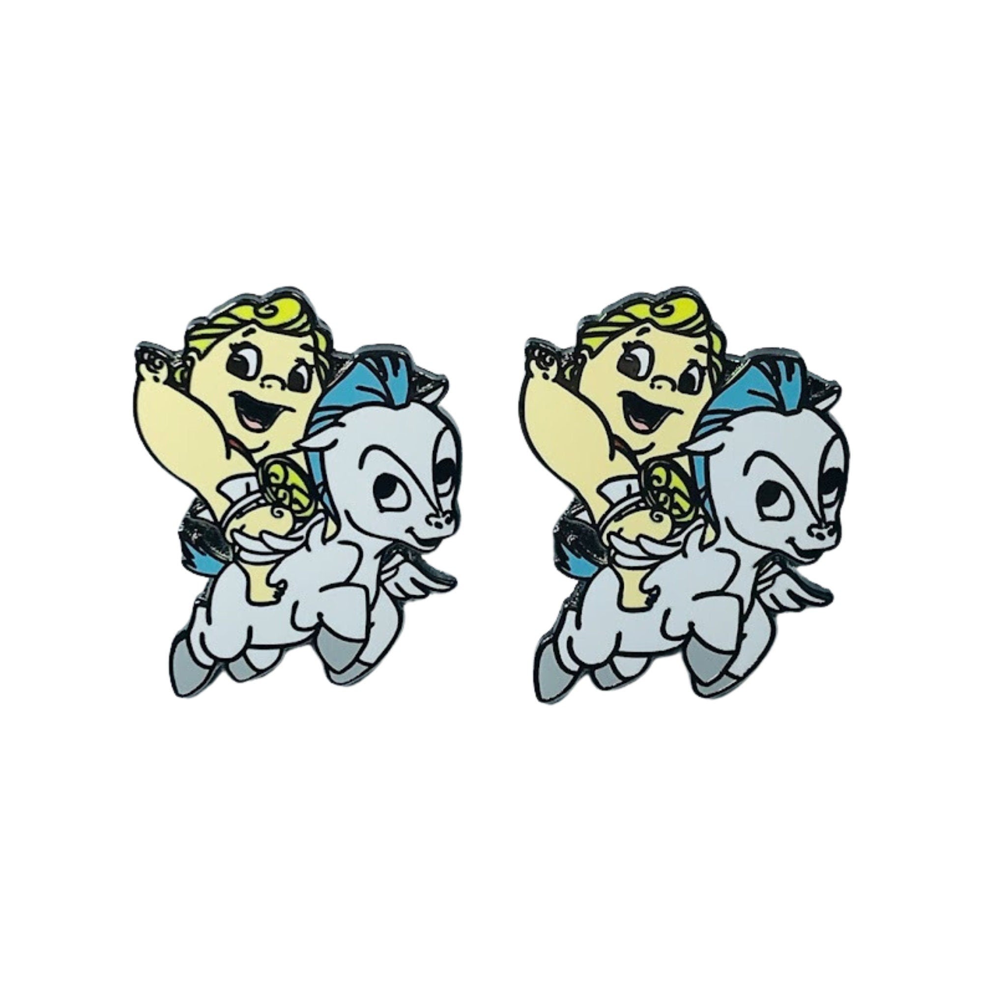 Boutons de manchette – Zeus chevauchant Pégase d'Hercule – Disney Fantasy