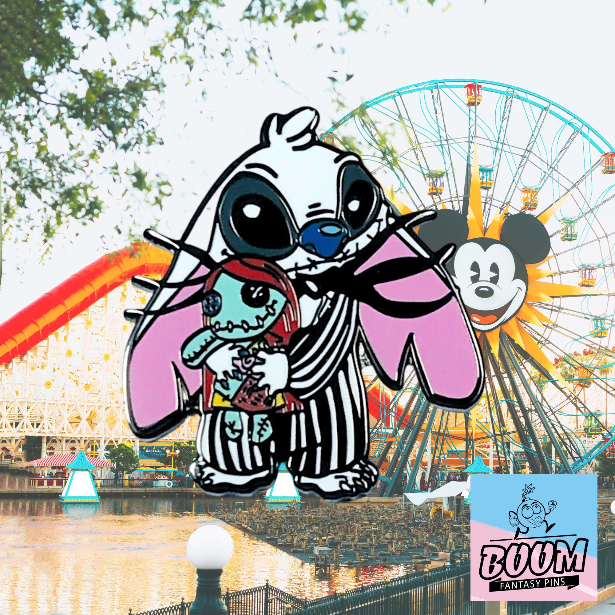 Pin – Stitch como Jack Skellington de Lilo &amp; Stitch y Pesadilla antes de Navidad – Disney Fantasy