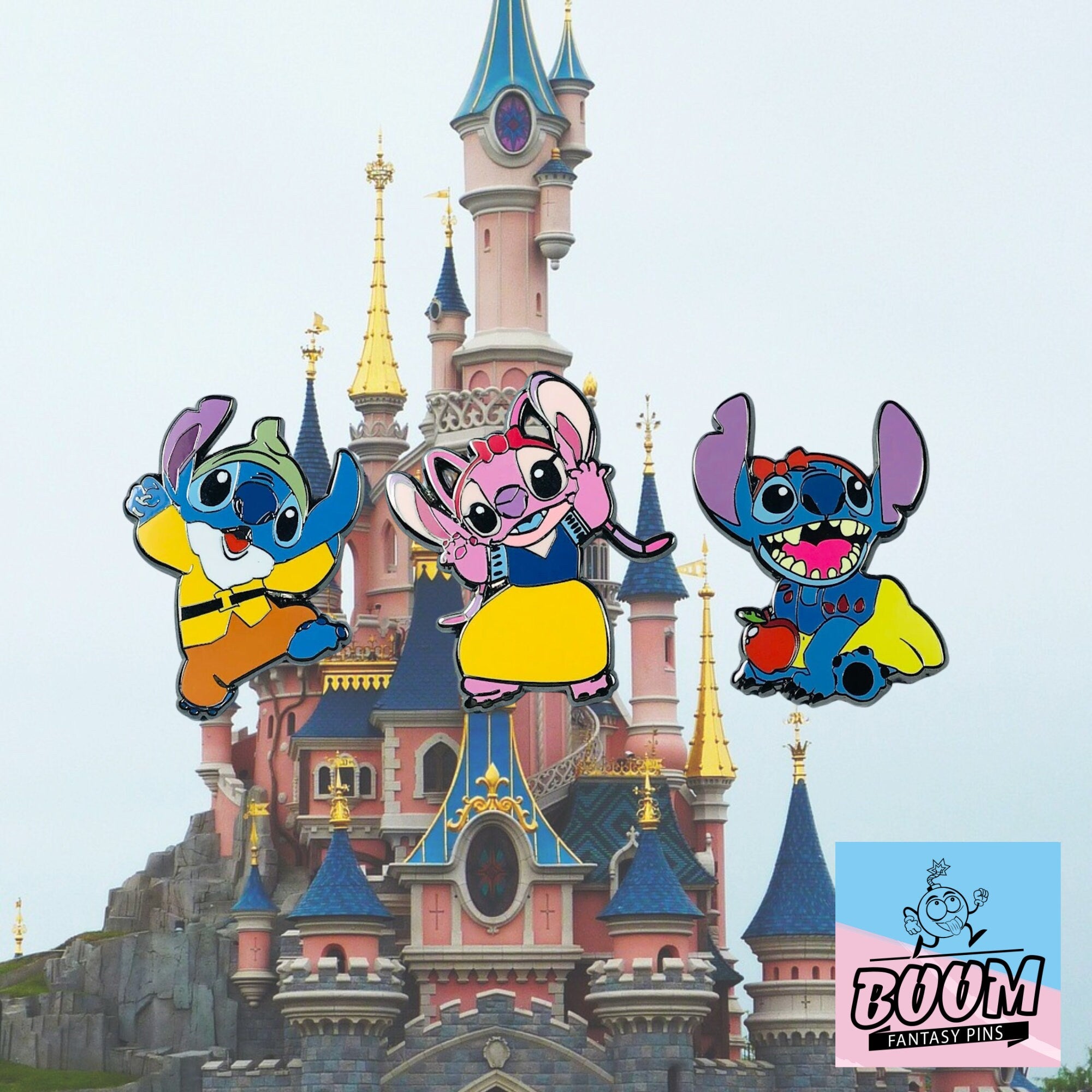 Pin – Stitch y Ángel de Lilo &amp; Stitch – Disney Fantasy