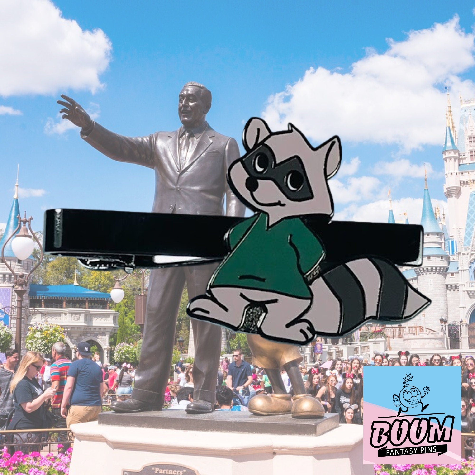 Pince à cravate – Raton laveur vert de Robin des Bois – Disney Fantasy