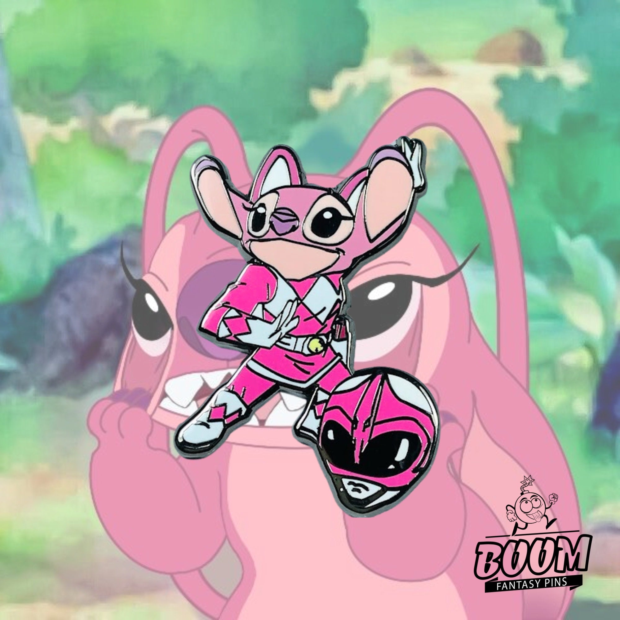 Pin – Angel as Pink Ranger from Lilo and Stitch – Disney Fantasy