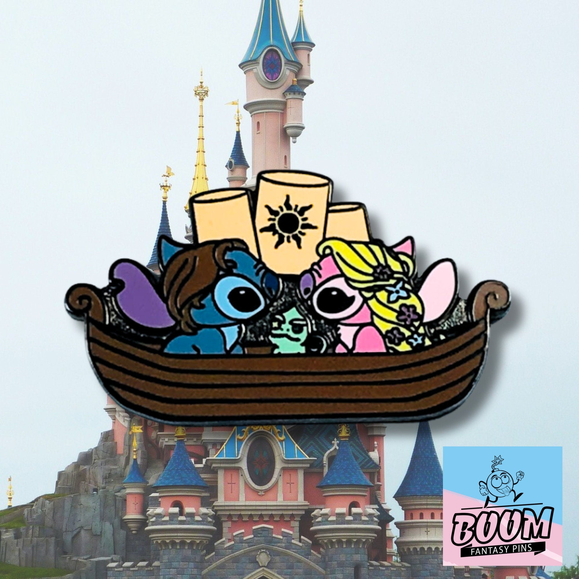 Pin – Stitch y Ángel de Lilo &amp; Stitch – Disney Fantasy