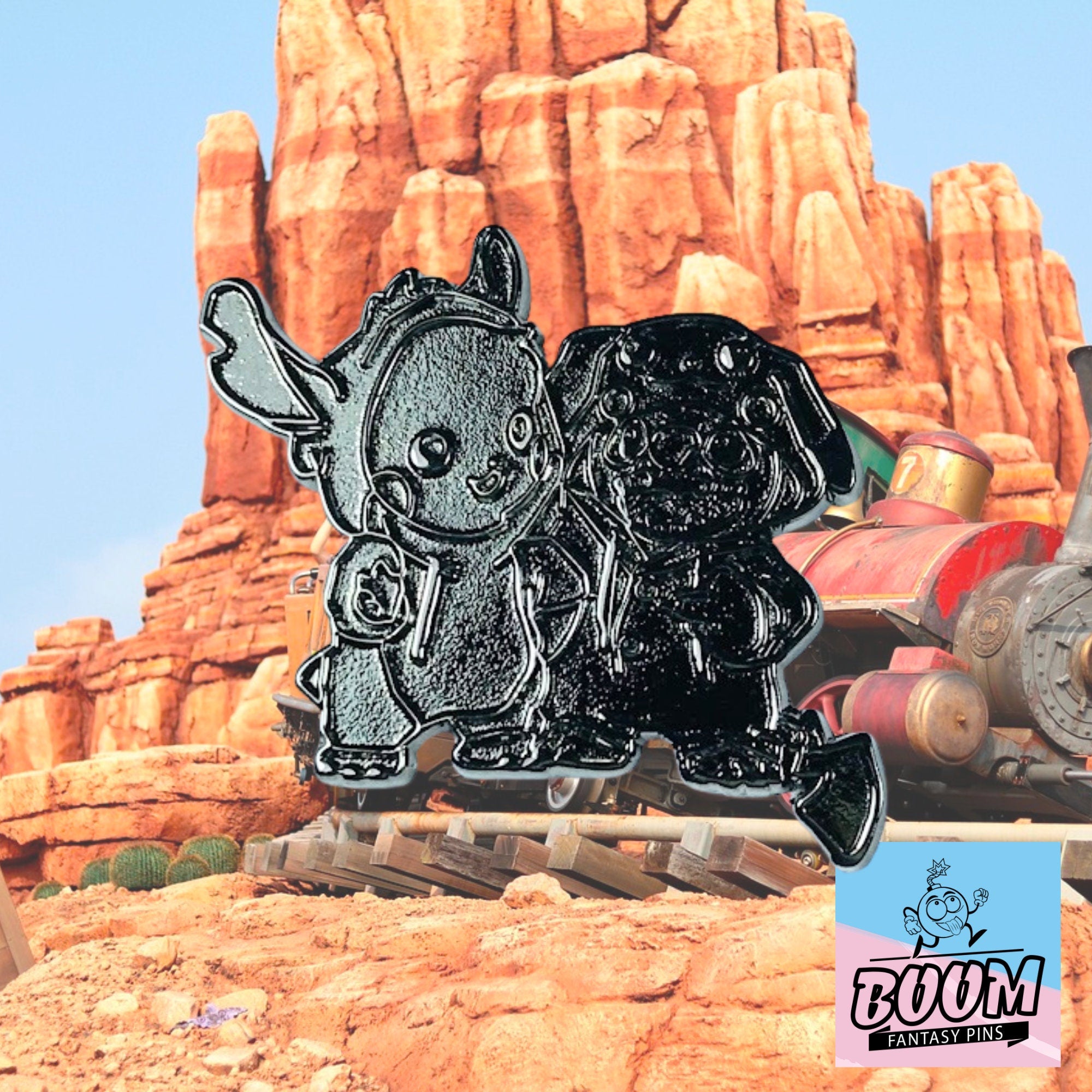 Test d'épingle - Winnie l'Ourson avec Stitch de Lilo &amp; Stitch - Disney Fantasy