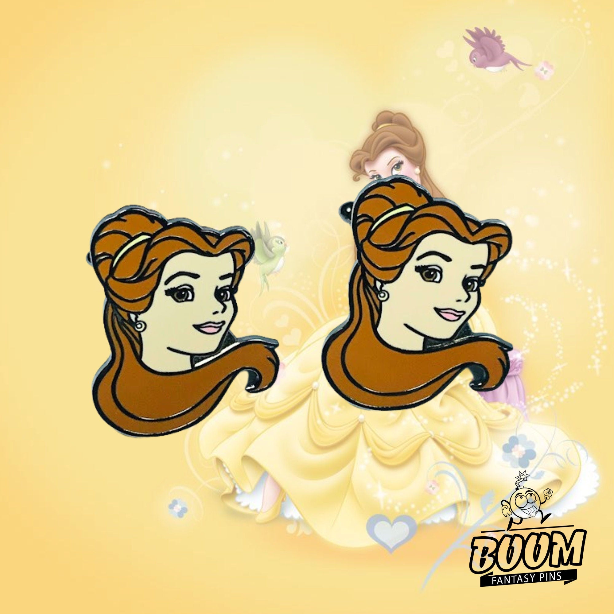 Boutons de manchette – Belle de La Belle et la Bête – Disney Fantasy