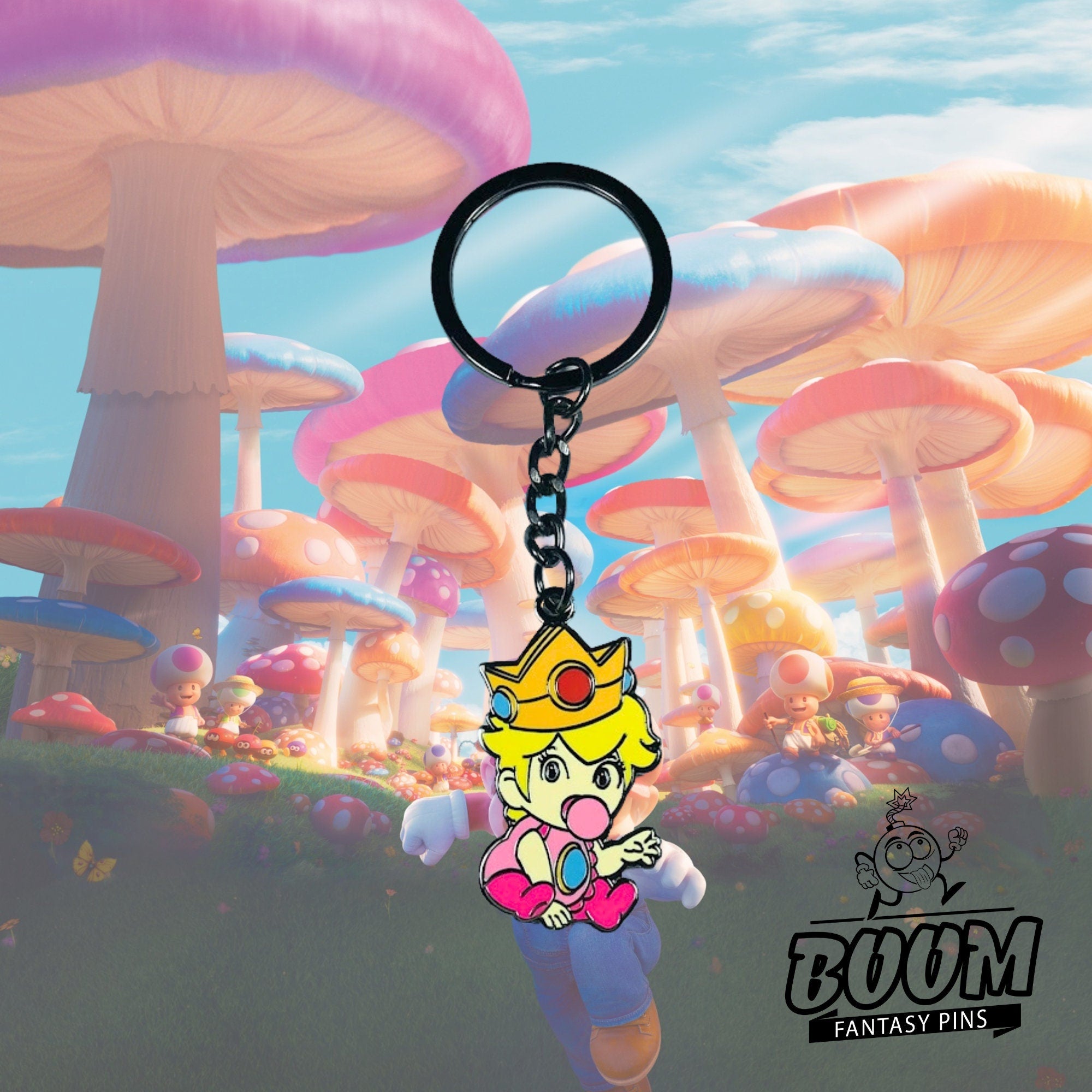 Keychain – Princess Peach from Super Mario Bros – Disney Fantasy