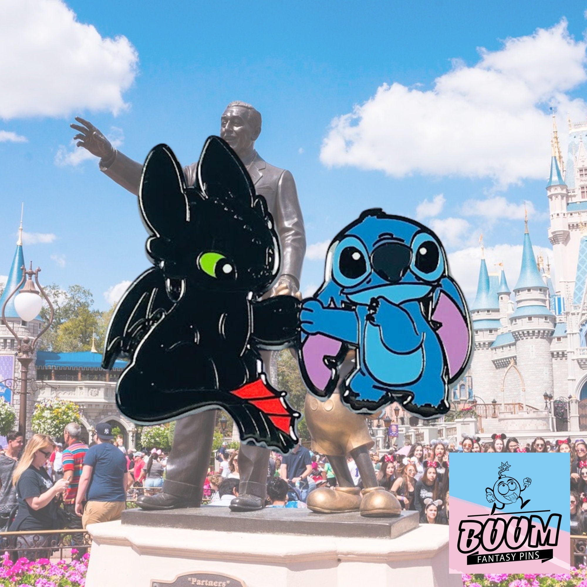 Épingle – Expérience 626 : Stitch de Lilo &amp; Stitch et Krokmou de Dragons – Disney Fantasy