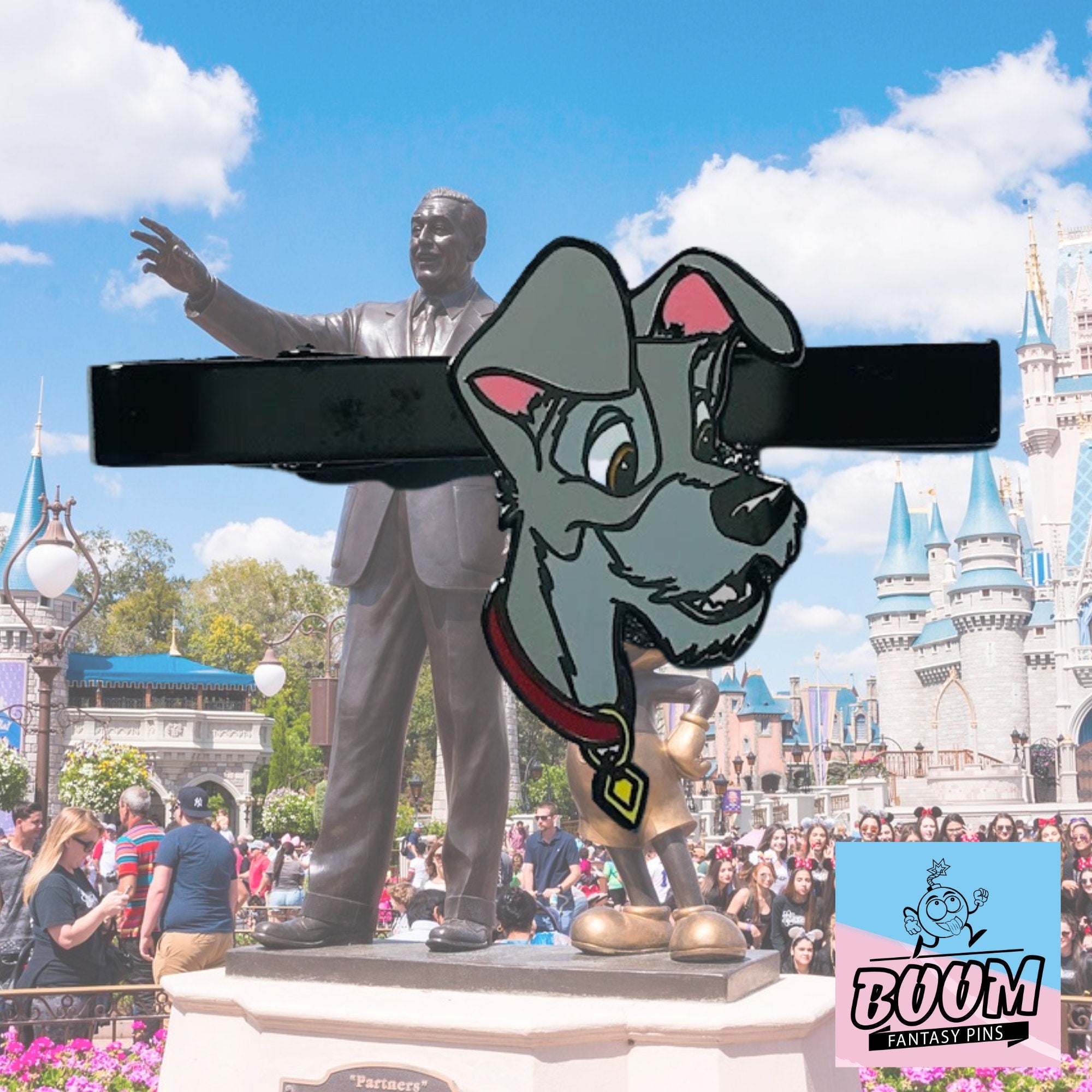 Tie Clip – Tramp from Lady and the Tramp – Disney Fantasy