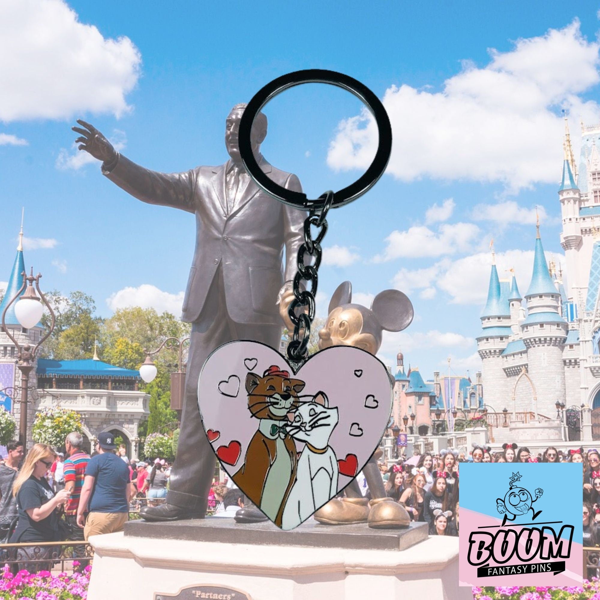 Llavero – Duquesa y Thomas O'Malley de Los Aristogatos – Disney Fantasy