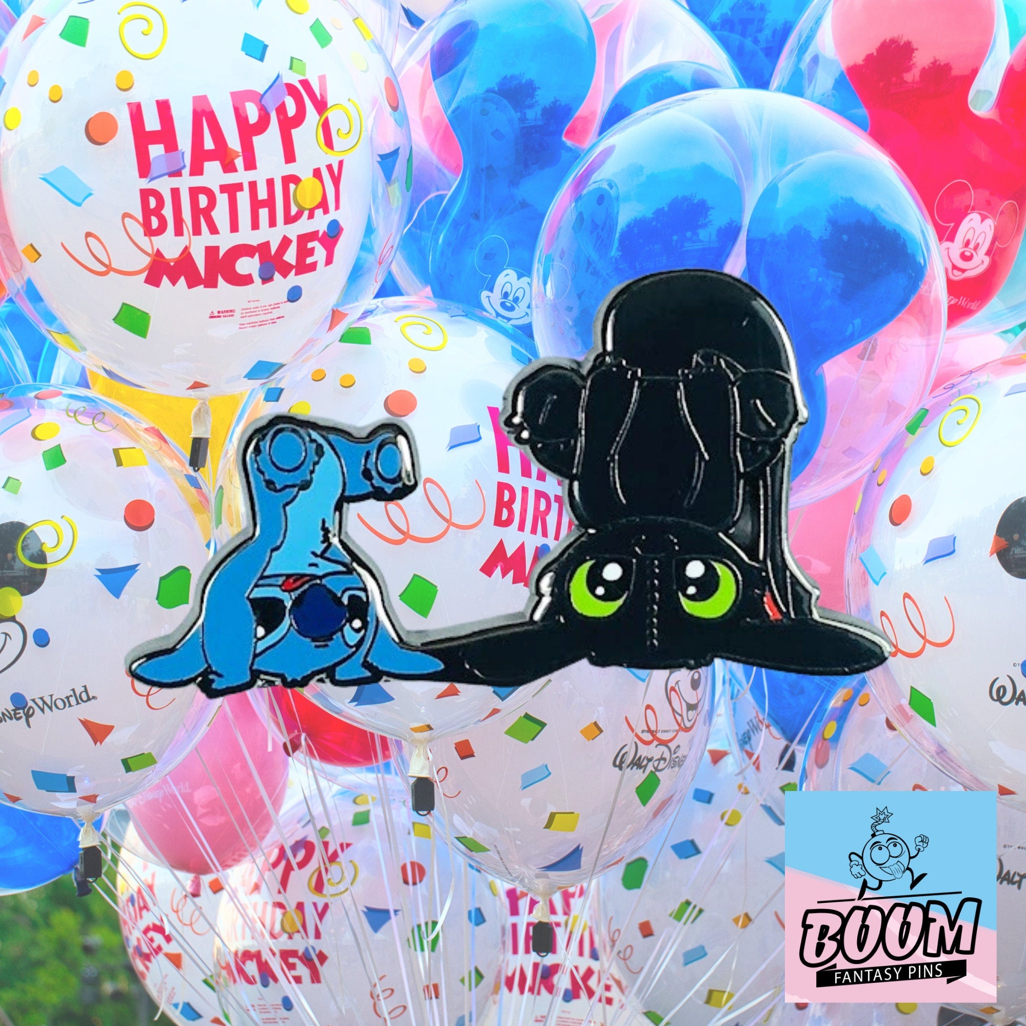 Pin – Experimento 626 Stitch de Lilo y Stitch y Desdentao de Cómo entrenar a tu dragón – Disney Fantasy