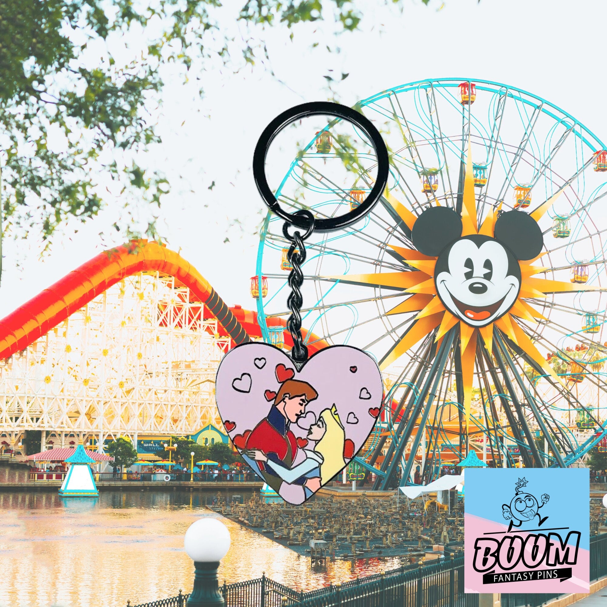 Porte-clés – Princesse Aurore et Prince Philippe de La Belle au bois dormant – Disney Fantasy