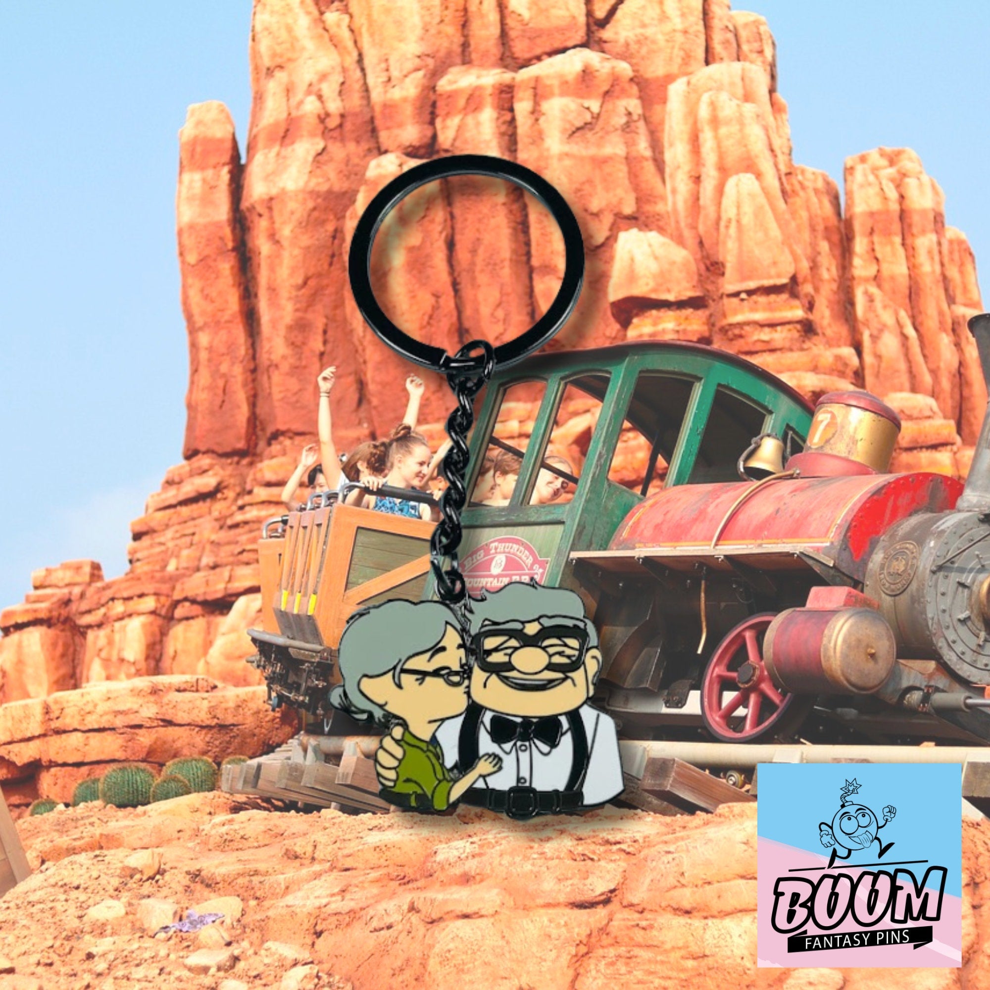 Llavero – Carl Fredricksen y Ellie Fredricksen de Up – Disney Fantasy