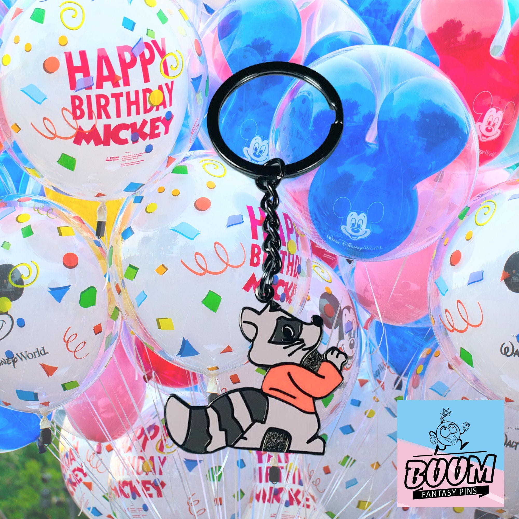 Llavero – Mapache de espalda de Robin Hood – Disney Fantasy