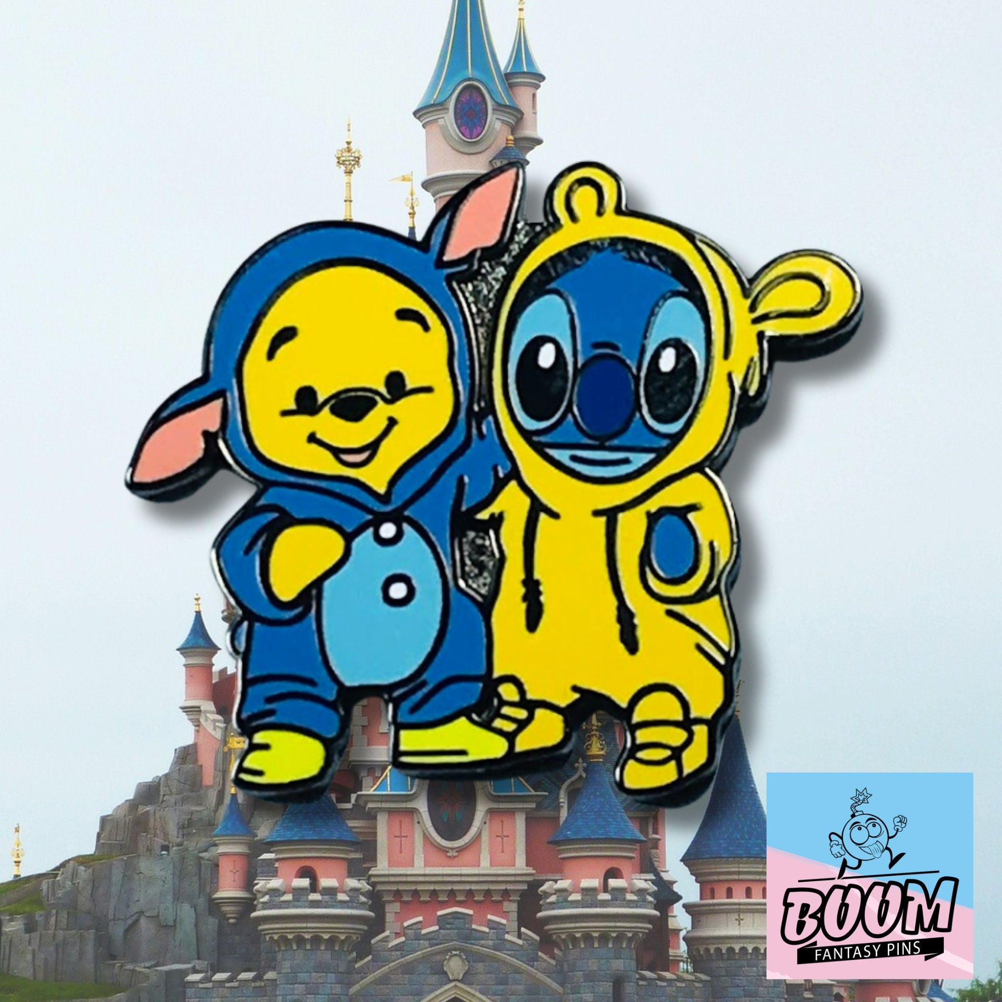 Pin – Stitch de Lilo &amp; Stitch y Winnie the Pooh de Winnie the Pooh – Disney Fantasy