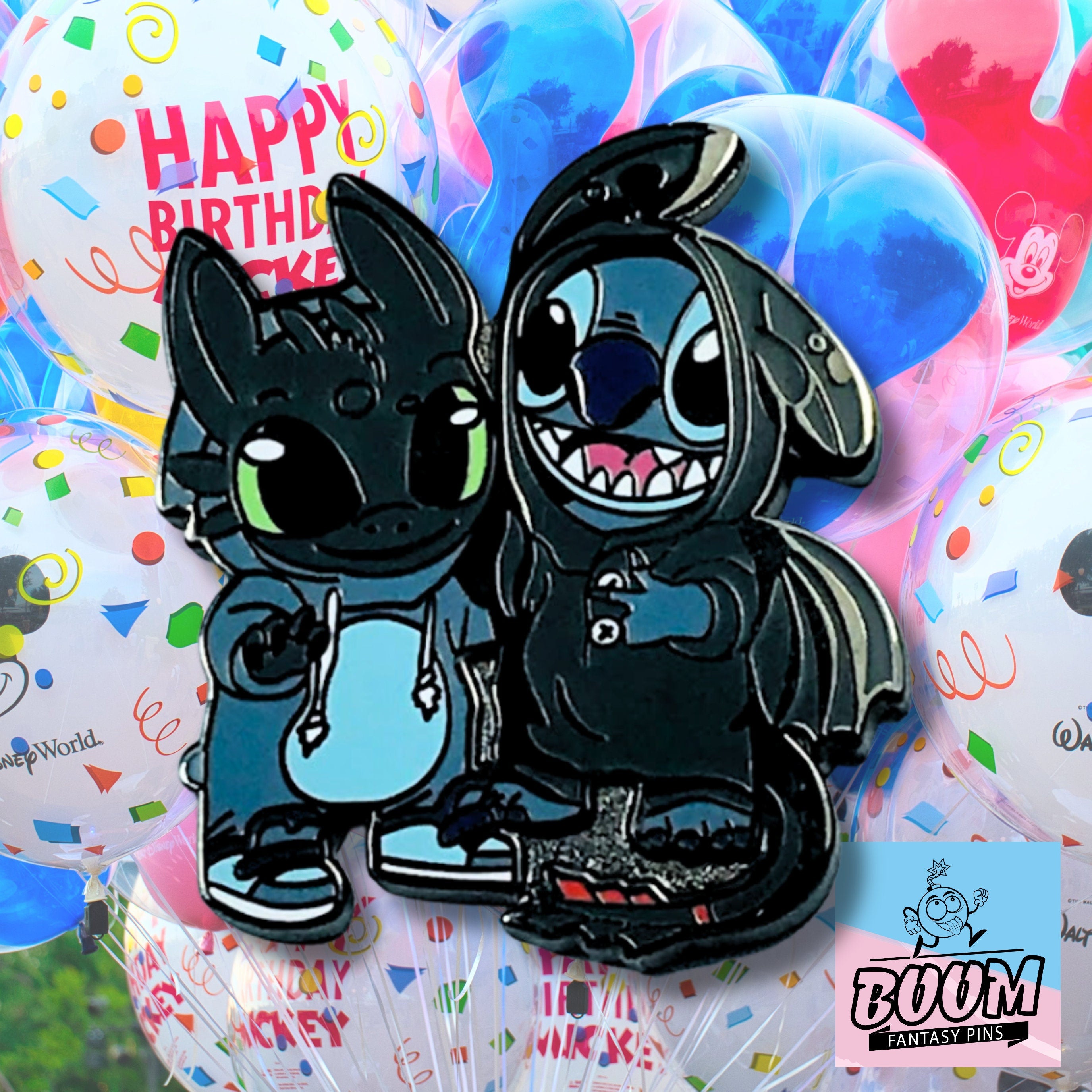 Épingle – Stitch de Lilo et Stitch et Krokmou de Dragons – Disney Fantasy