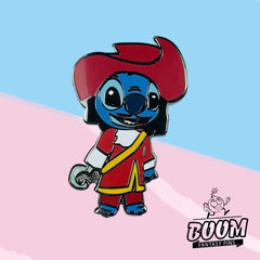 Pin – Stitch como el Capitán Garfio de Lilo y Stitch – Disney Fantasy