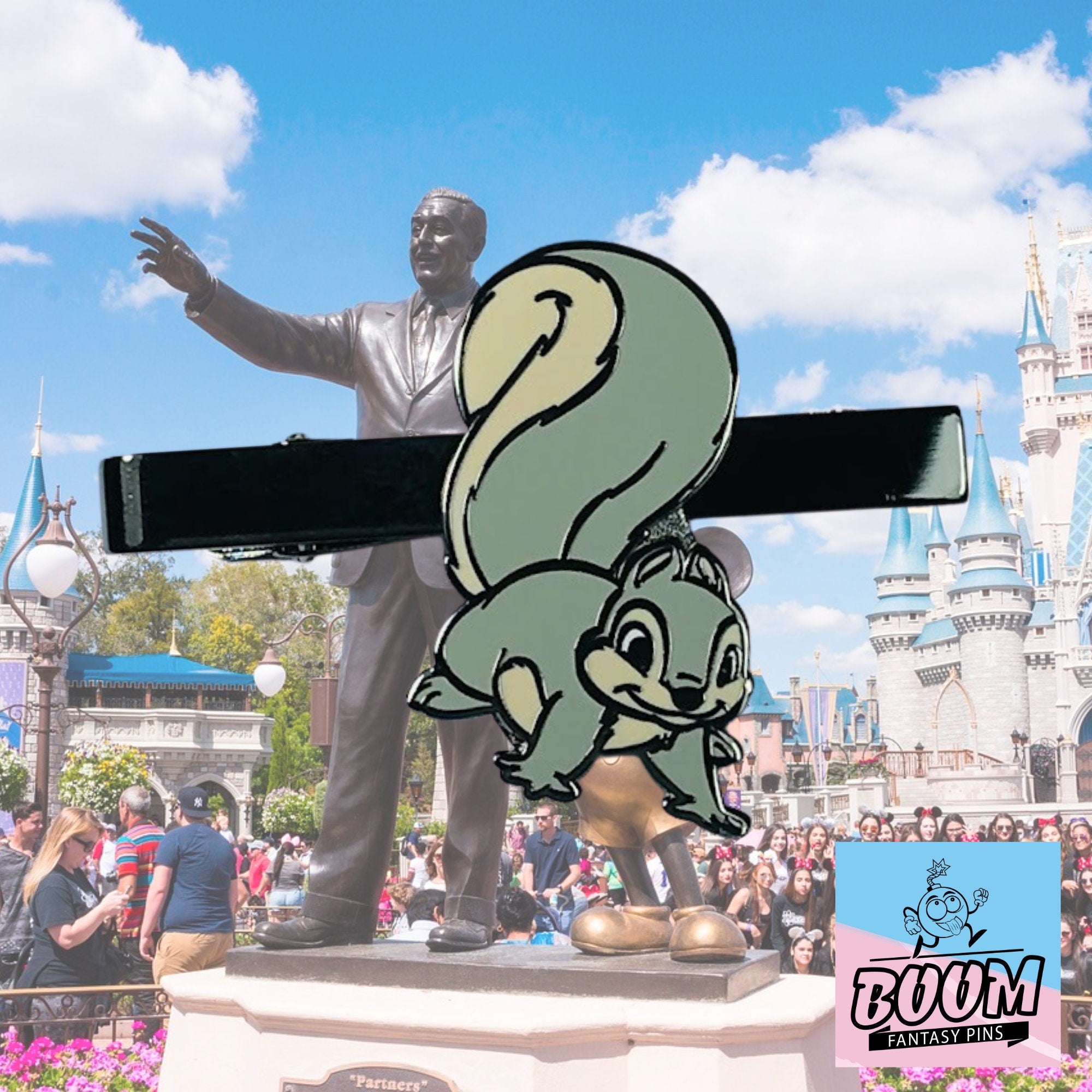 Pinza de corbata – Ardilla gris de Bambi – Disney Fantasy