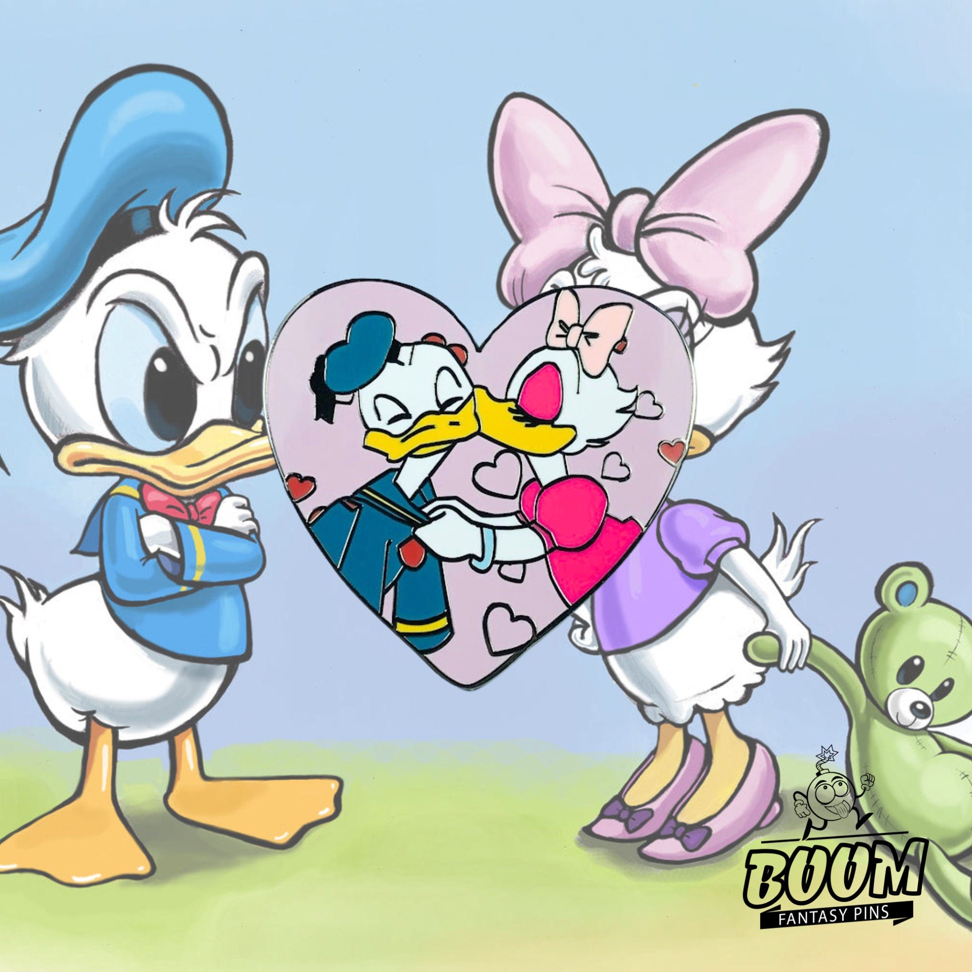 Pin – Pato Donald y Pato Daisy de El Sr. Pato sale – Disney Fantasy