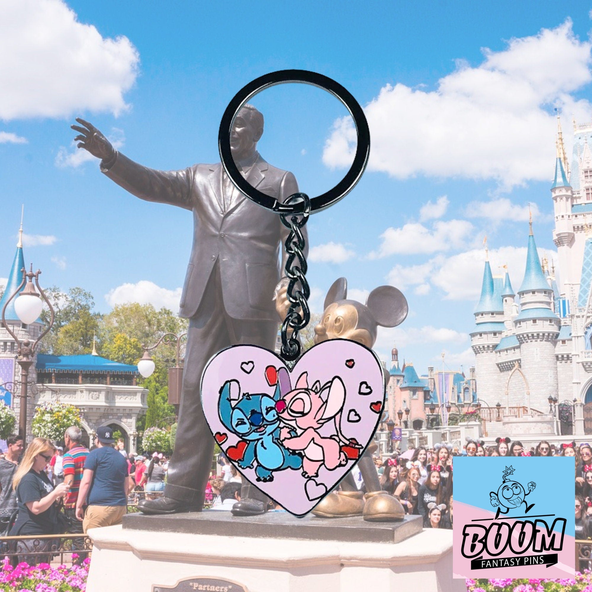 Llavero – Stitch y Ángel de Lilo &amp; Stitch – Disney Fantasy